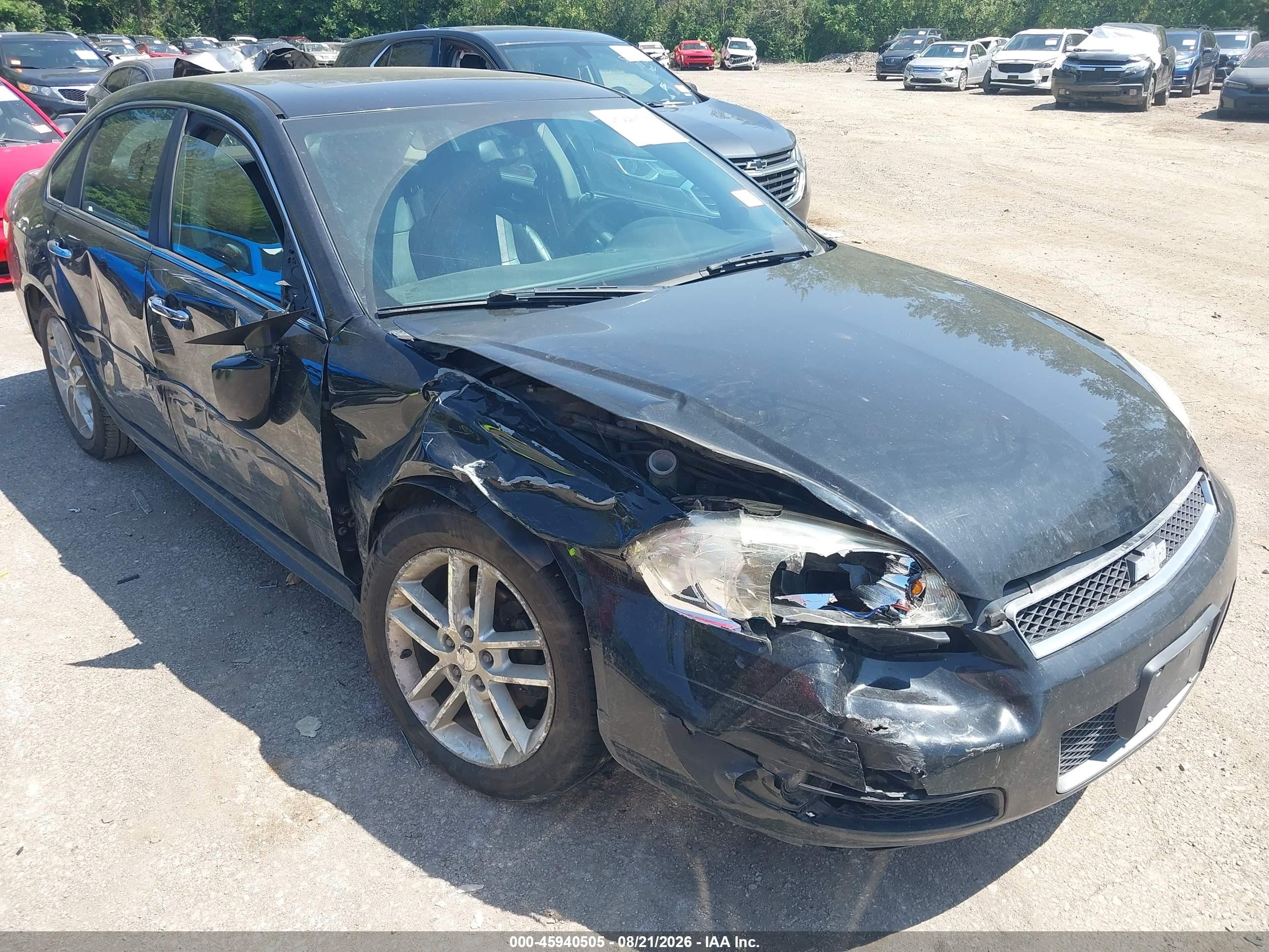 2013 Chevrolet Impala Ltz Черный vin: 2G1WC5E3XD1214871