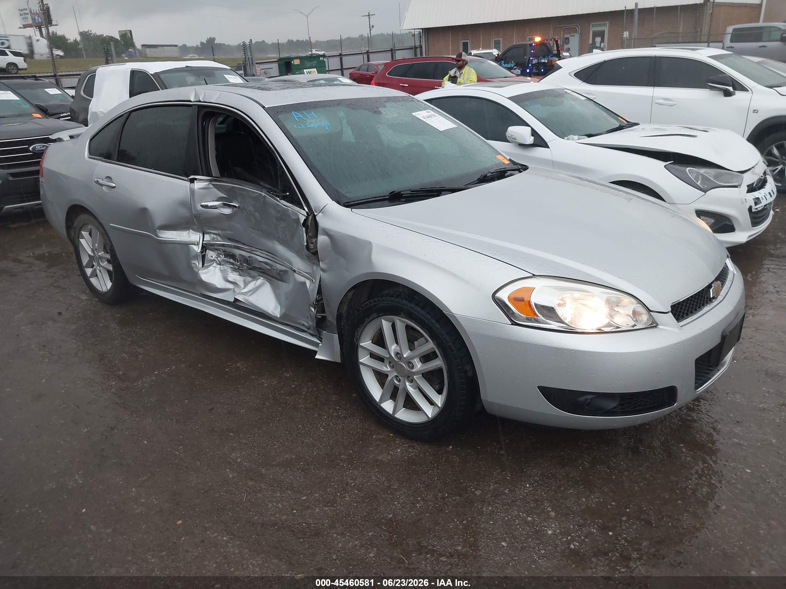 2014 Chevrolet Impala Limited Ltz Silver vin: 2G1WC5E3XE1109328