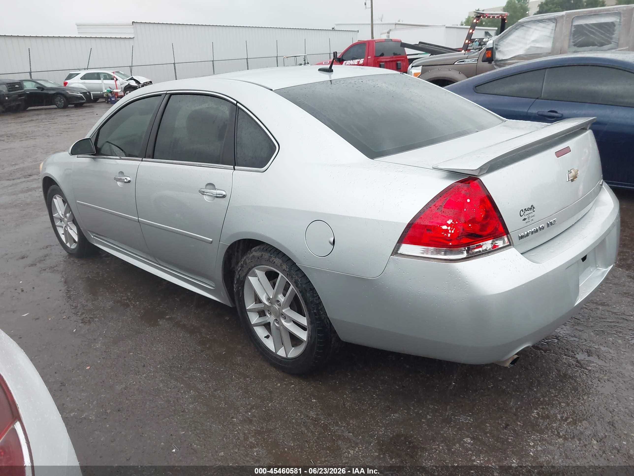 2014 Chevrolet Impala Limited Ltz Silver vin: 2G1WC5E3XE1109328