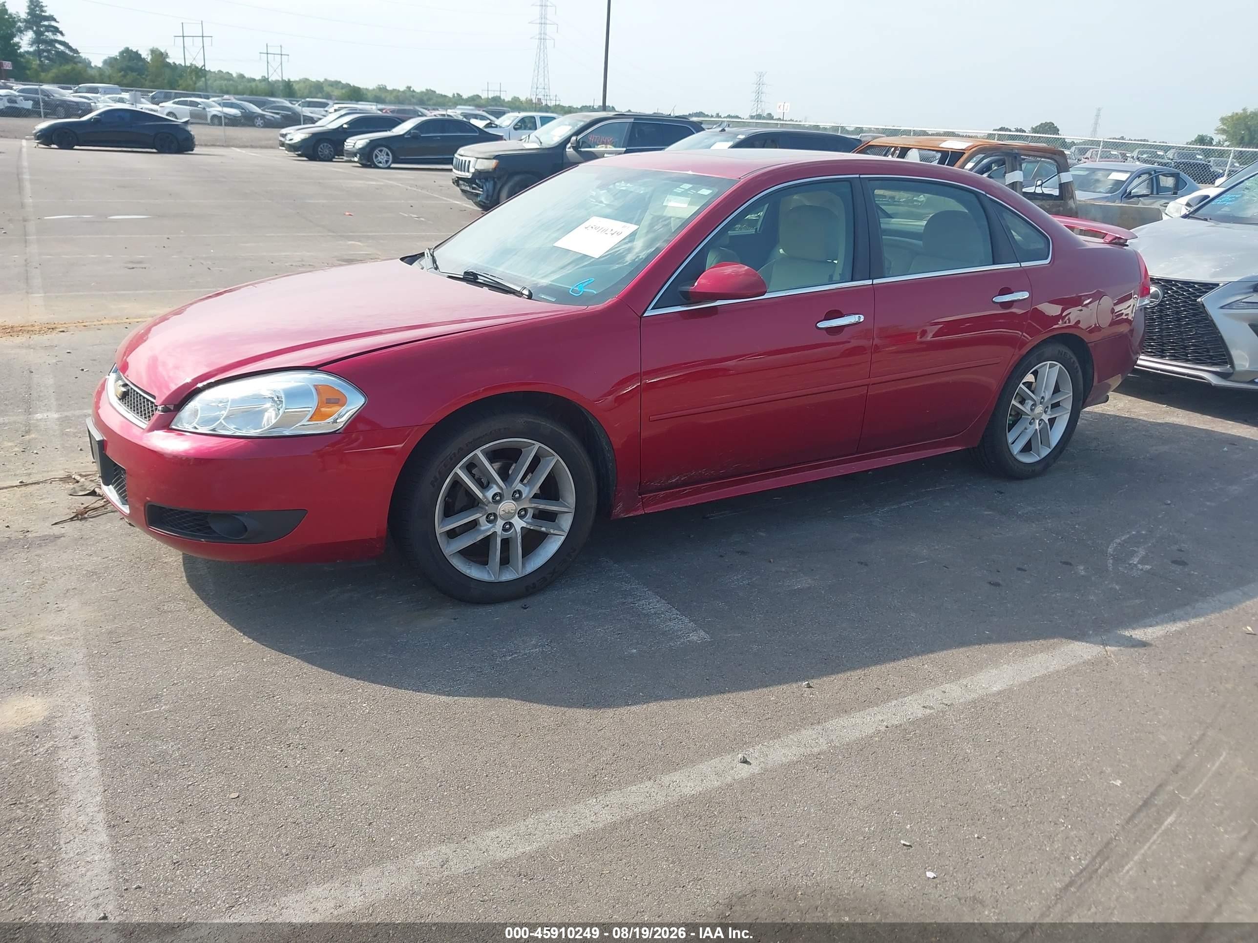 2015 Chevrolet Impala Limited Ltz Red vin: 2G1WC5E3XF1166016