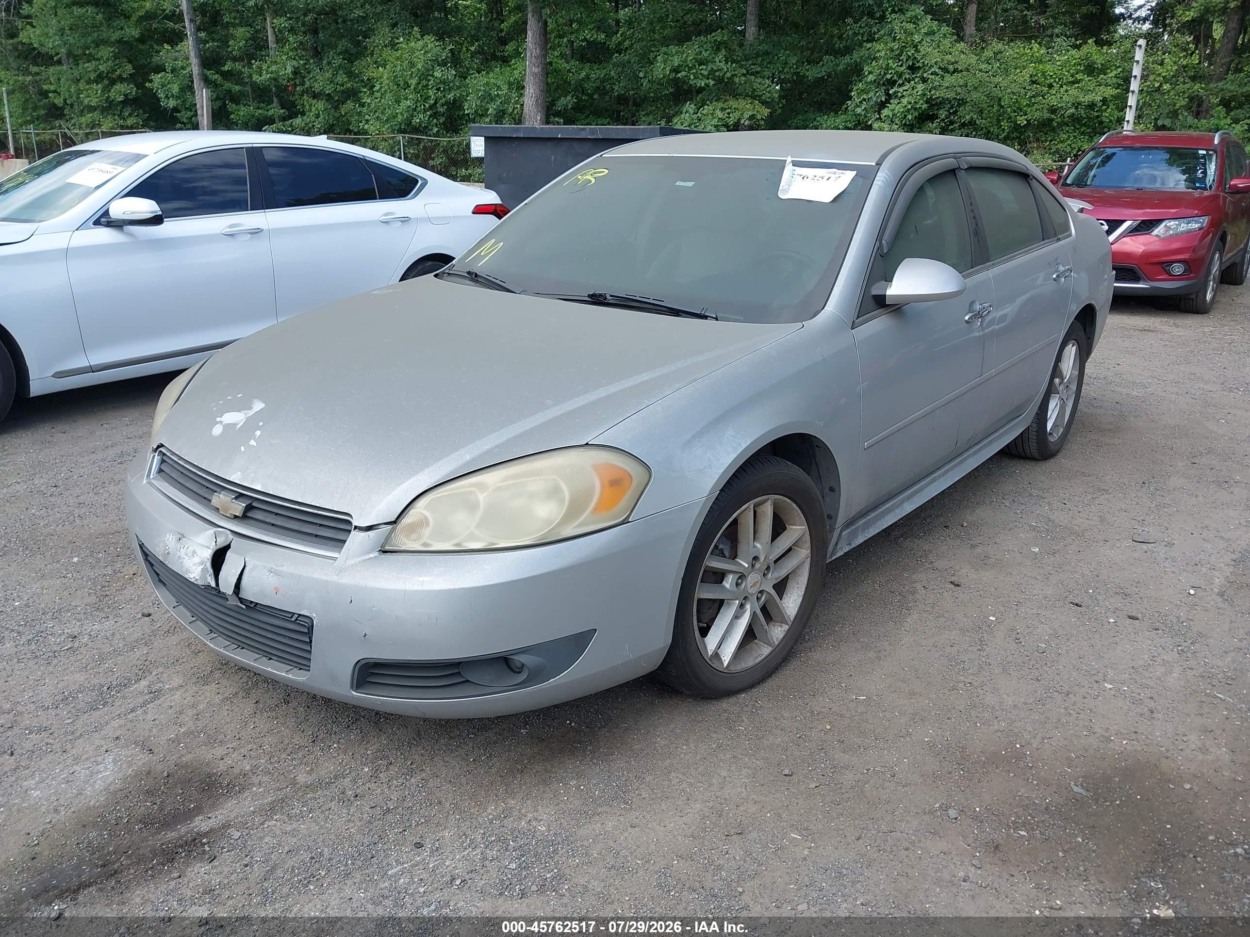 2011 Chevrolet Impala Ltz Silver vin: 2G1WC5EM3B1190354