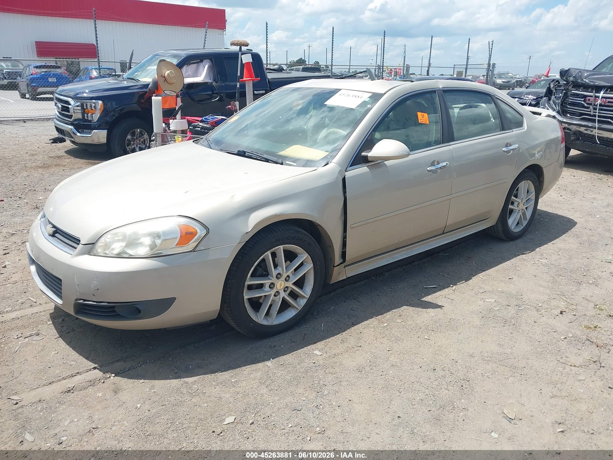 2011 Chevrolet Impala Ltz Gold vin: 2G1WC5EM5B1203296