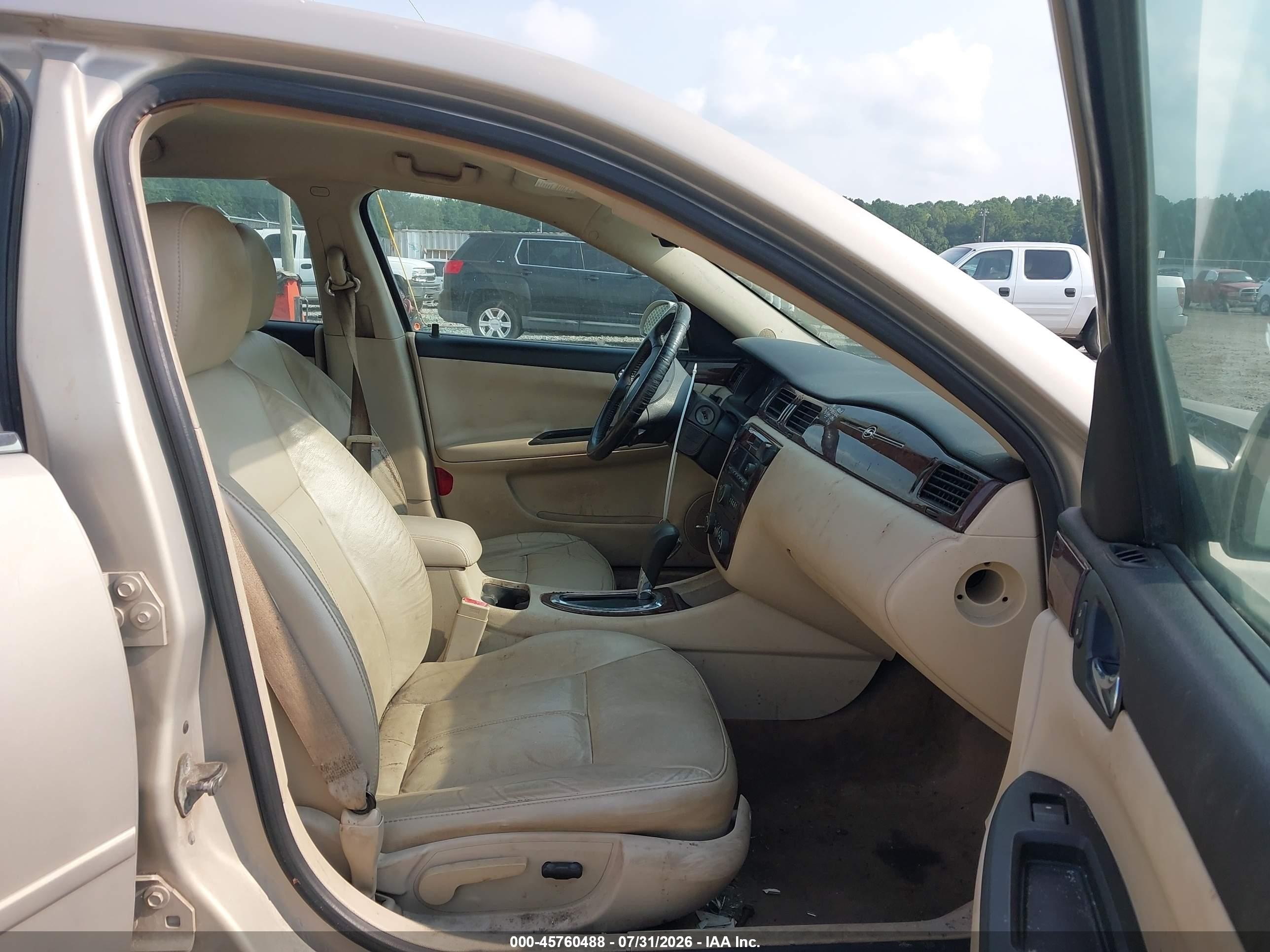 2010 Chevrolet Impala Ltz Beige vin: 2G1WC5EM6A1241618