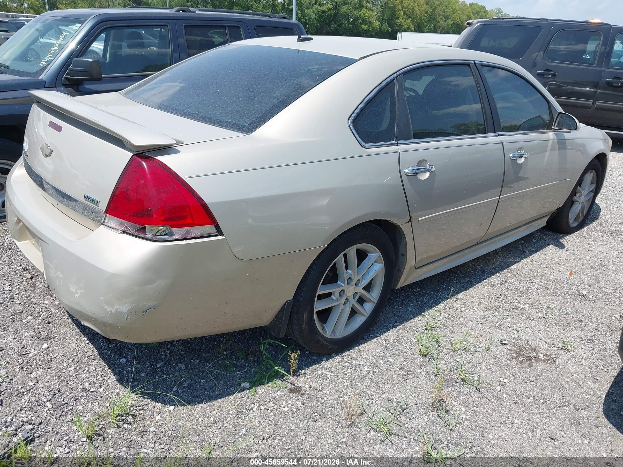 2011 Chevrolet Impala Ltz Gold vin: 2G1WC5EMXB1187001