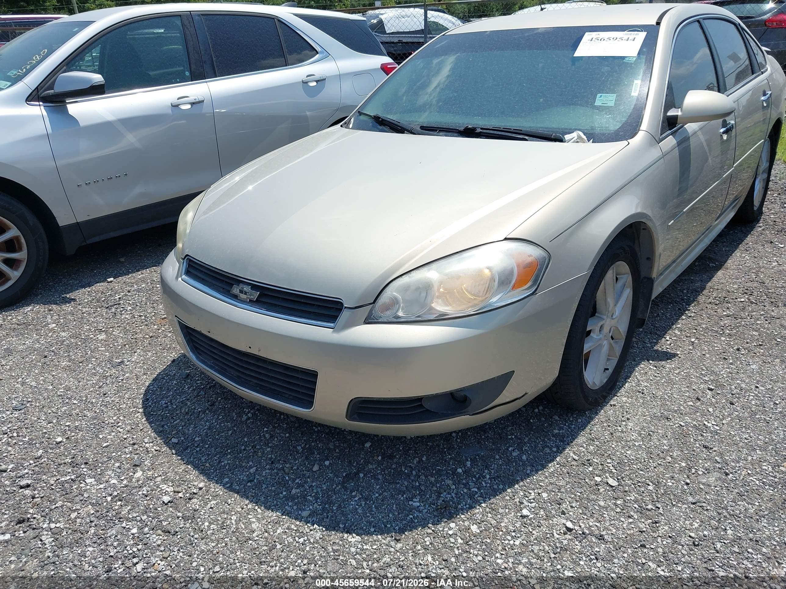 2011 Chevrolet Impala Ltz Gold vin: 2G1WC5EMXB1187001