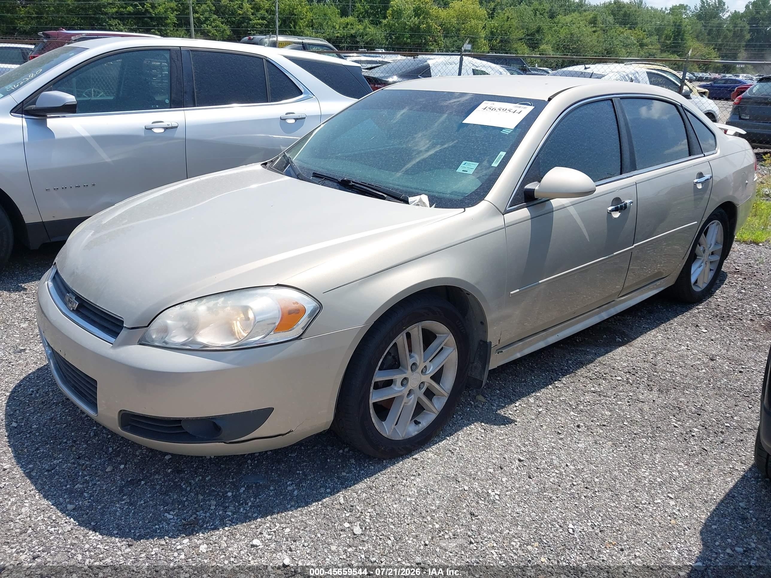 2011 Chevrolet Impala Ltz Gold vin: 2G1WC5EMXB1187001