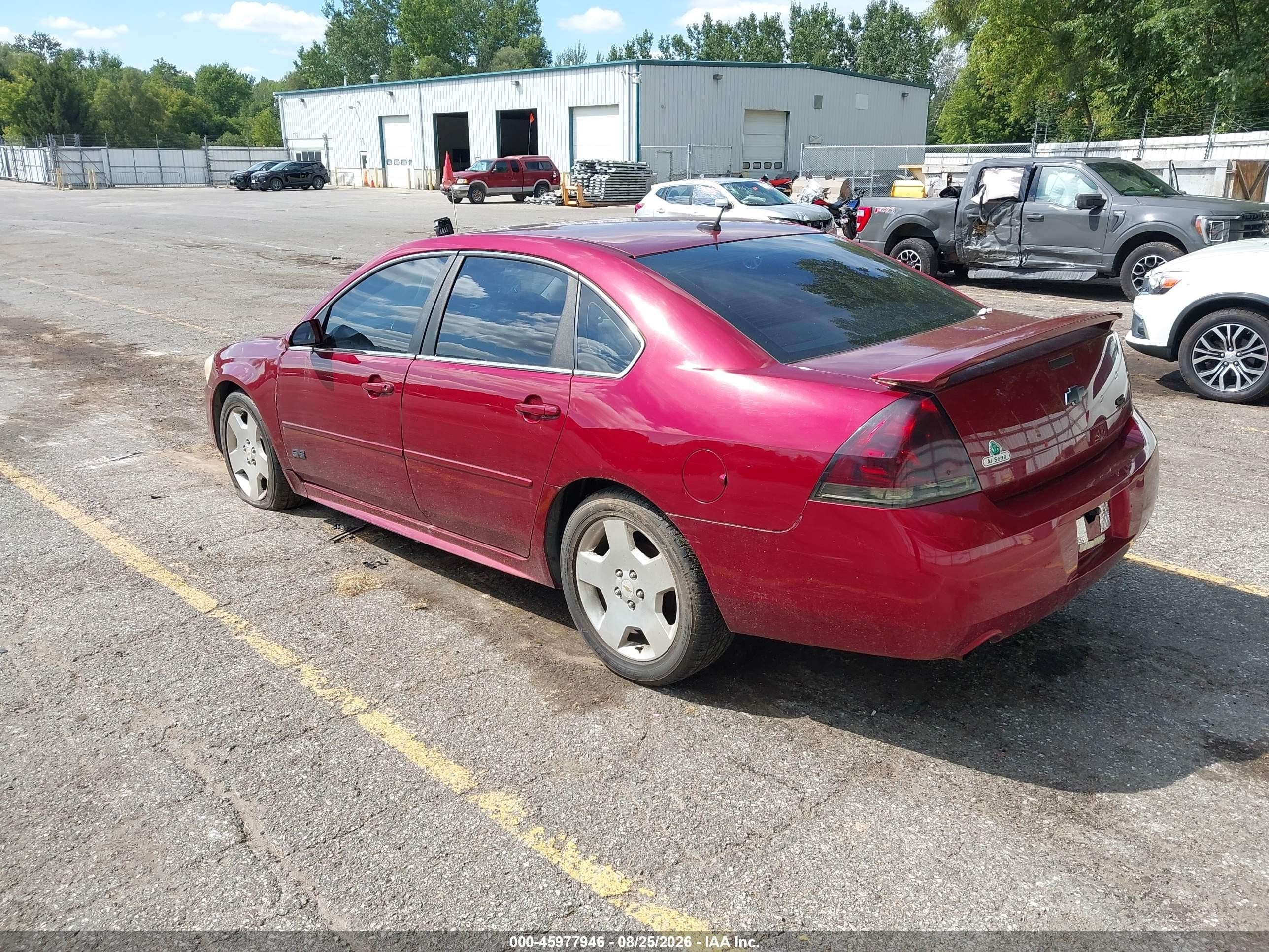 2009 Chevrolet Impala Ss Бордовый vin: 2G1WD57C291167546