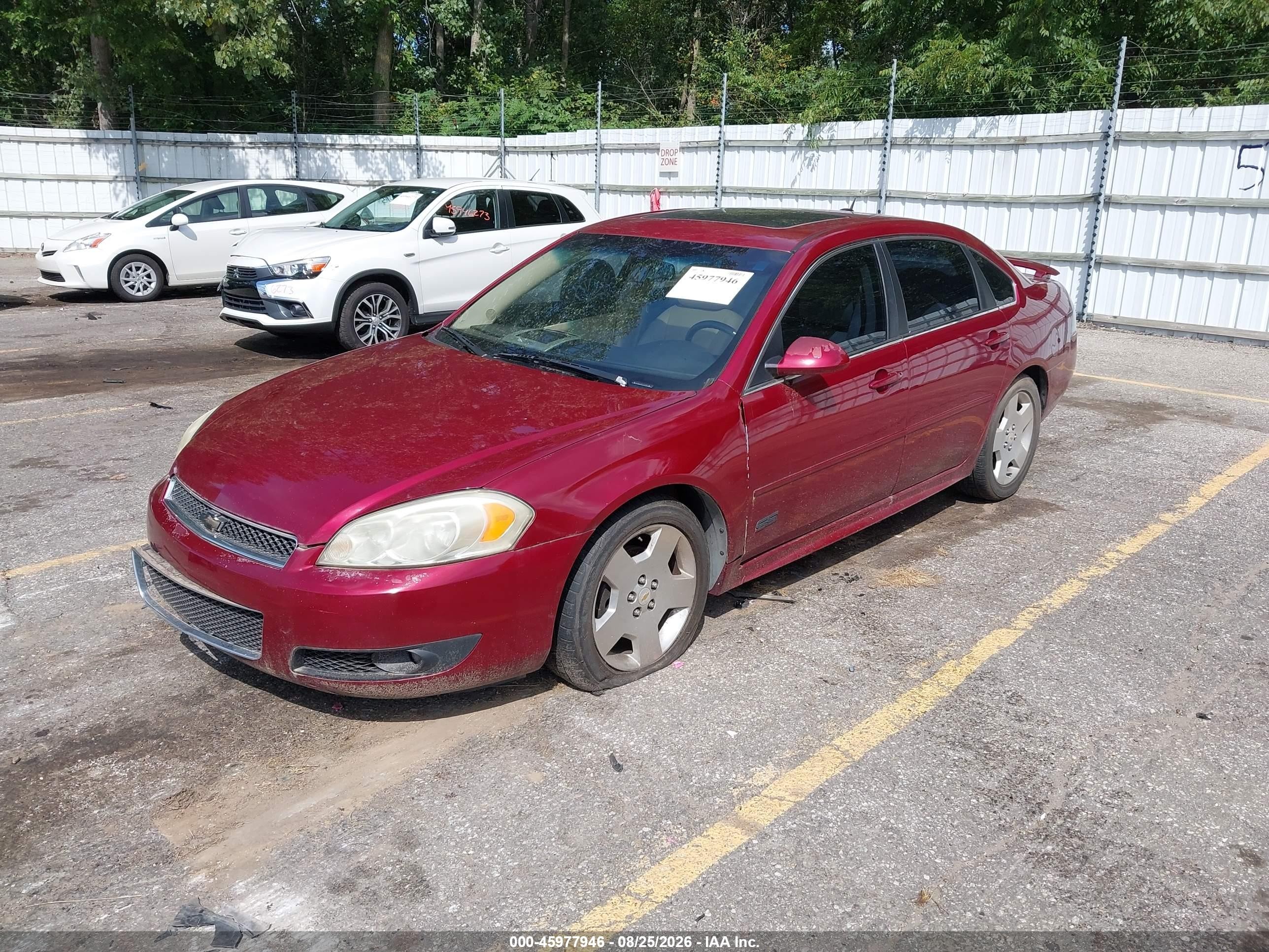 2009 Chevrolet Impala Ss Бордовый vin: 2G1WD57C291167546