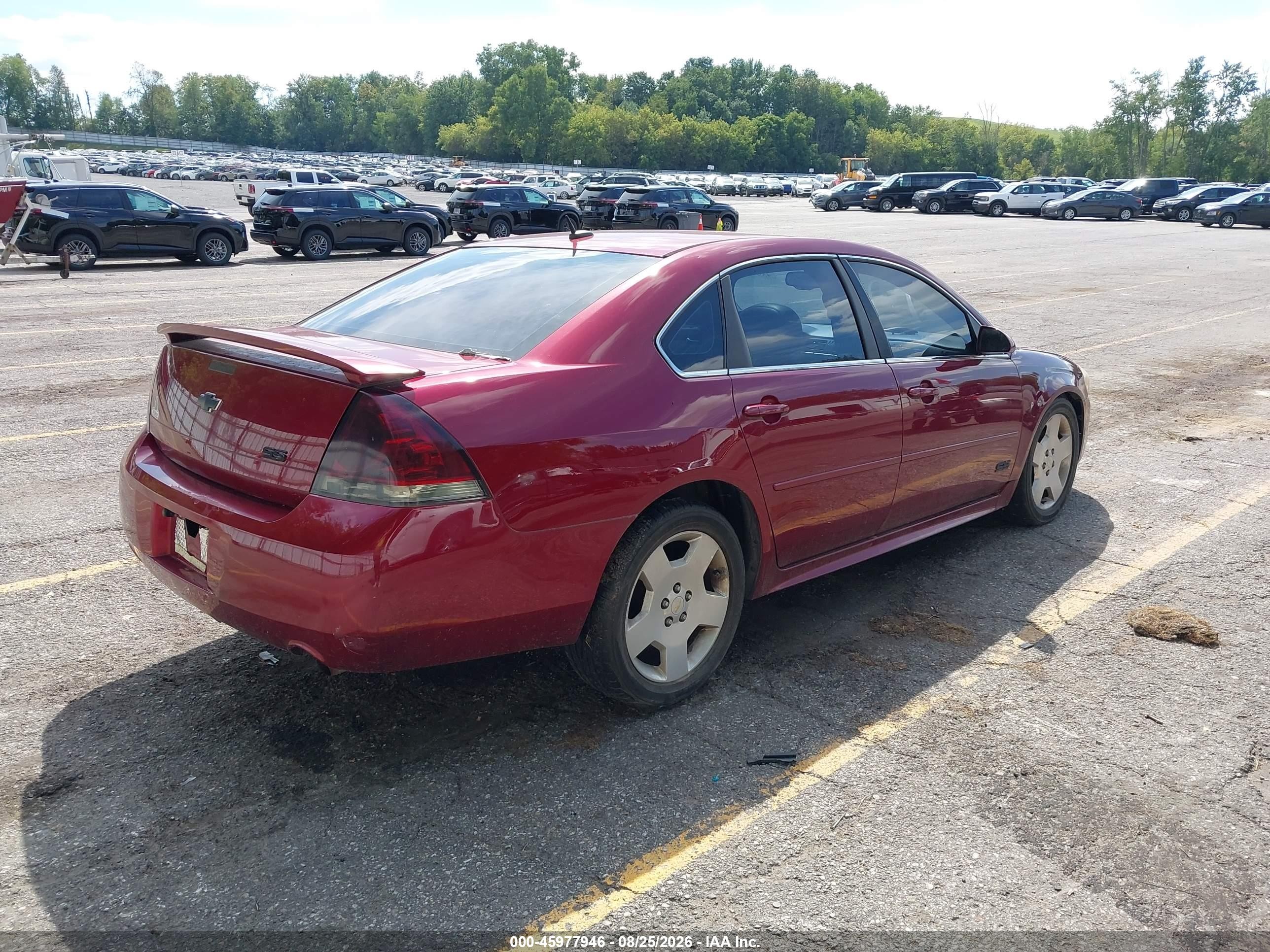 2009 Chevrolet Impala Ss Бордовый vin: 2G1WD57C291167546