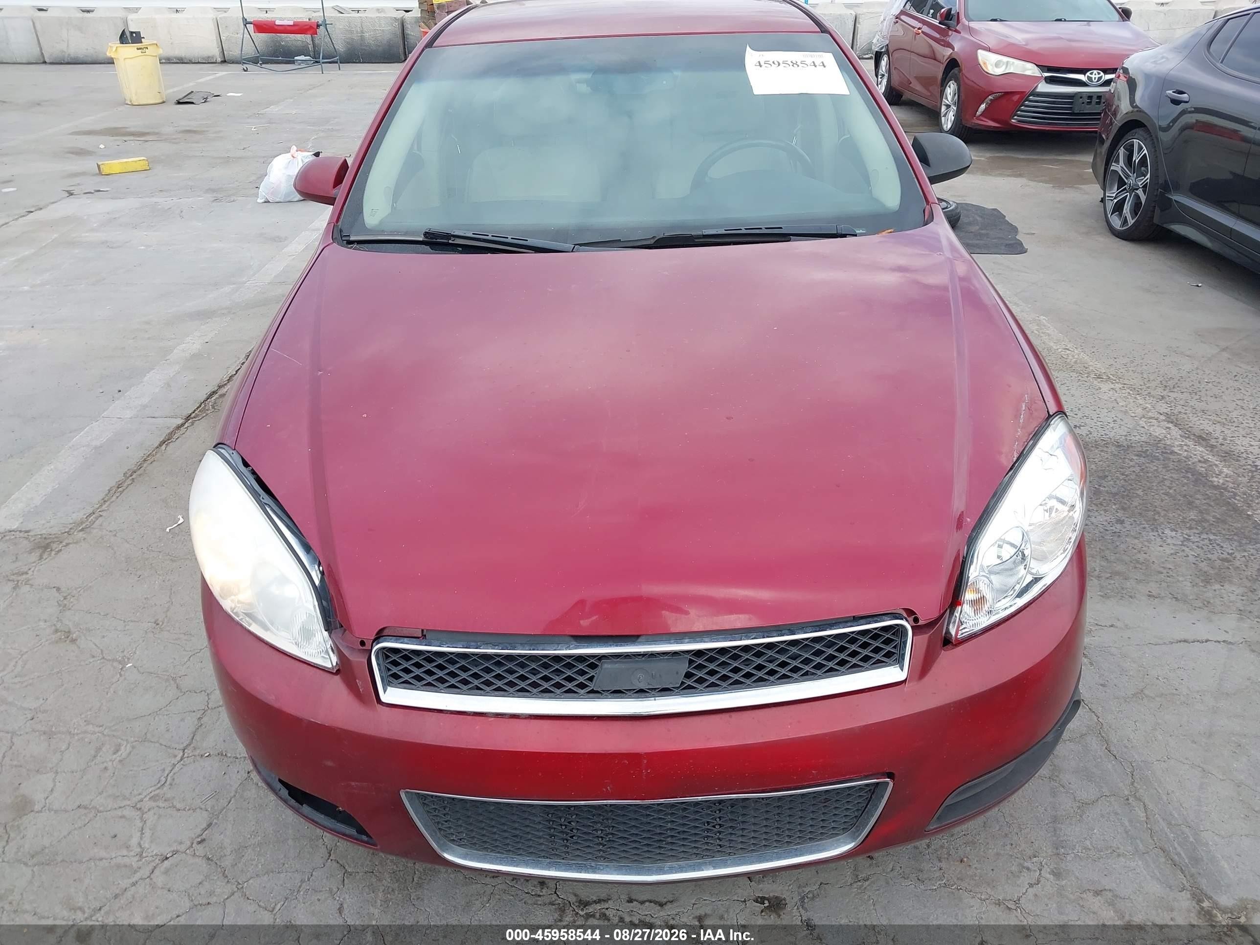 2009 Chevrolet Impala Ss Red vin: 2G1WD57C391188261