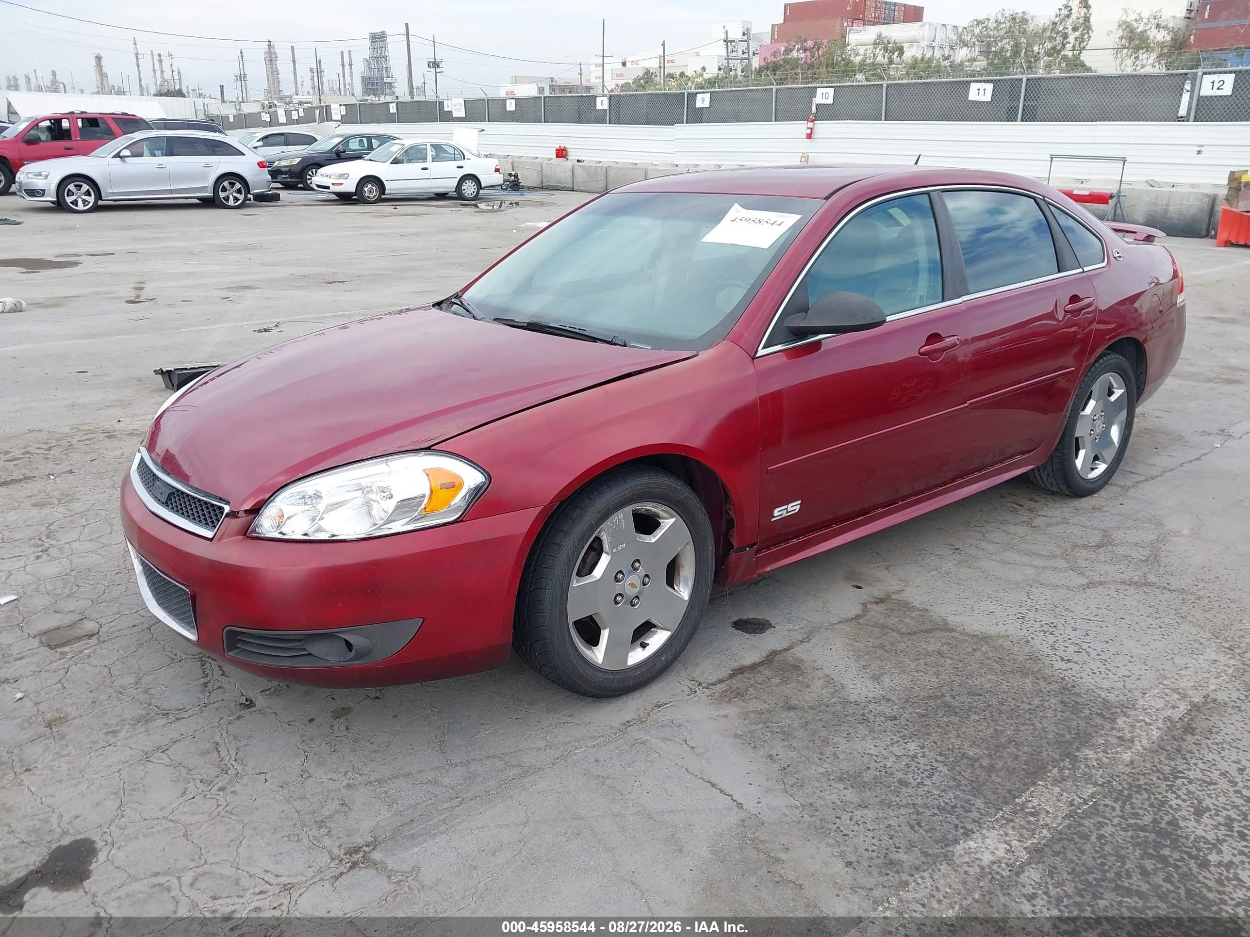 2009 Chevrolet Impala Ss Red vin: 2G1WD57C391188261