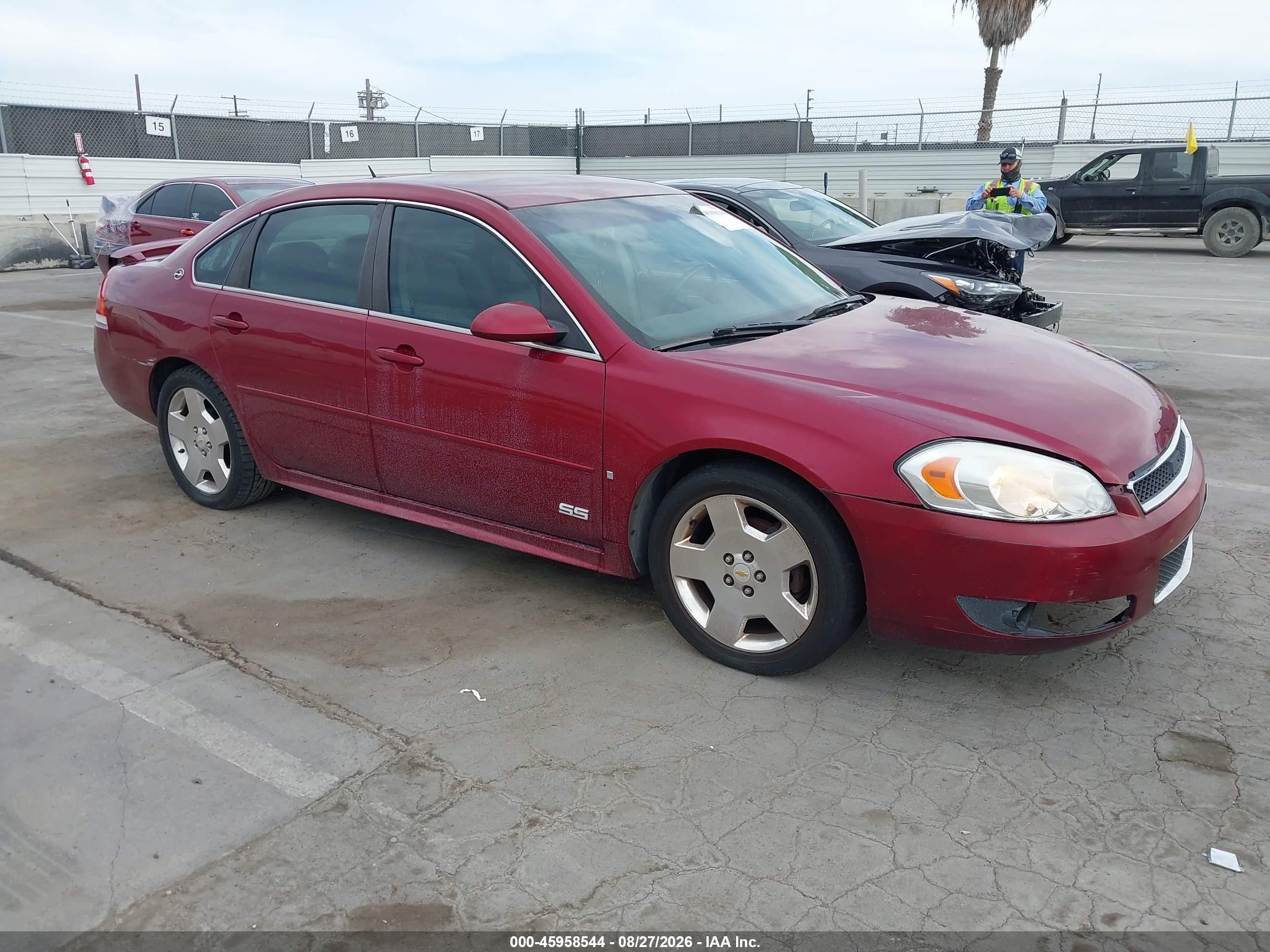 2009 Chevrolet Impala Ss Red vin: 2G1WD57C391188261