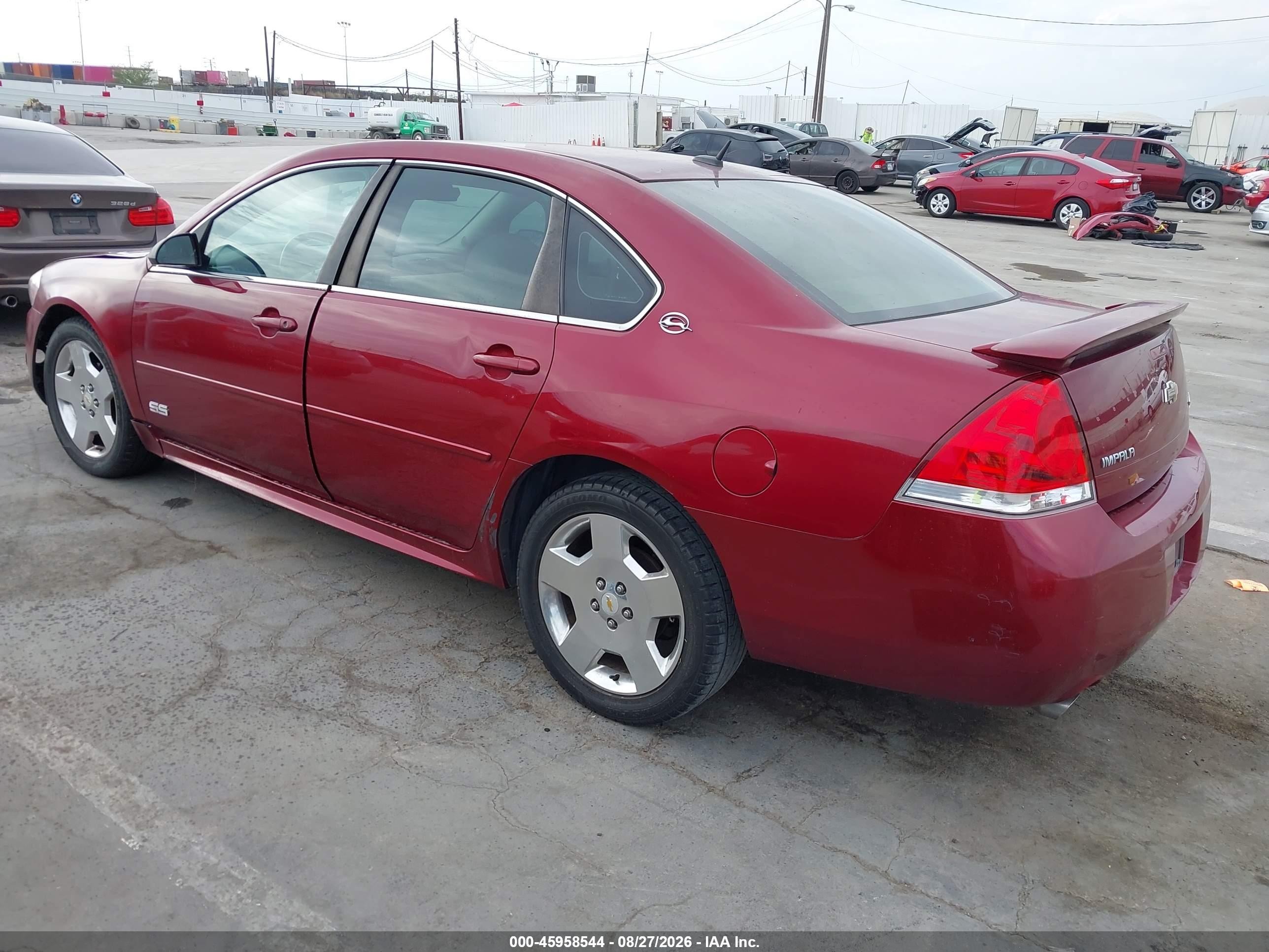 2009 Chevrolet Impala Ss Red vin: 2G1WD57C391188261