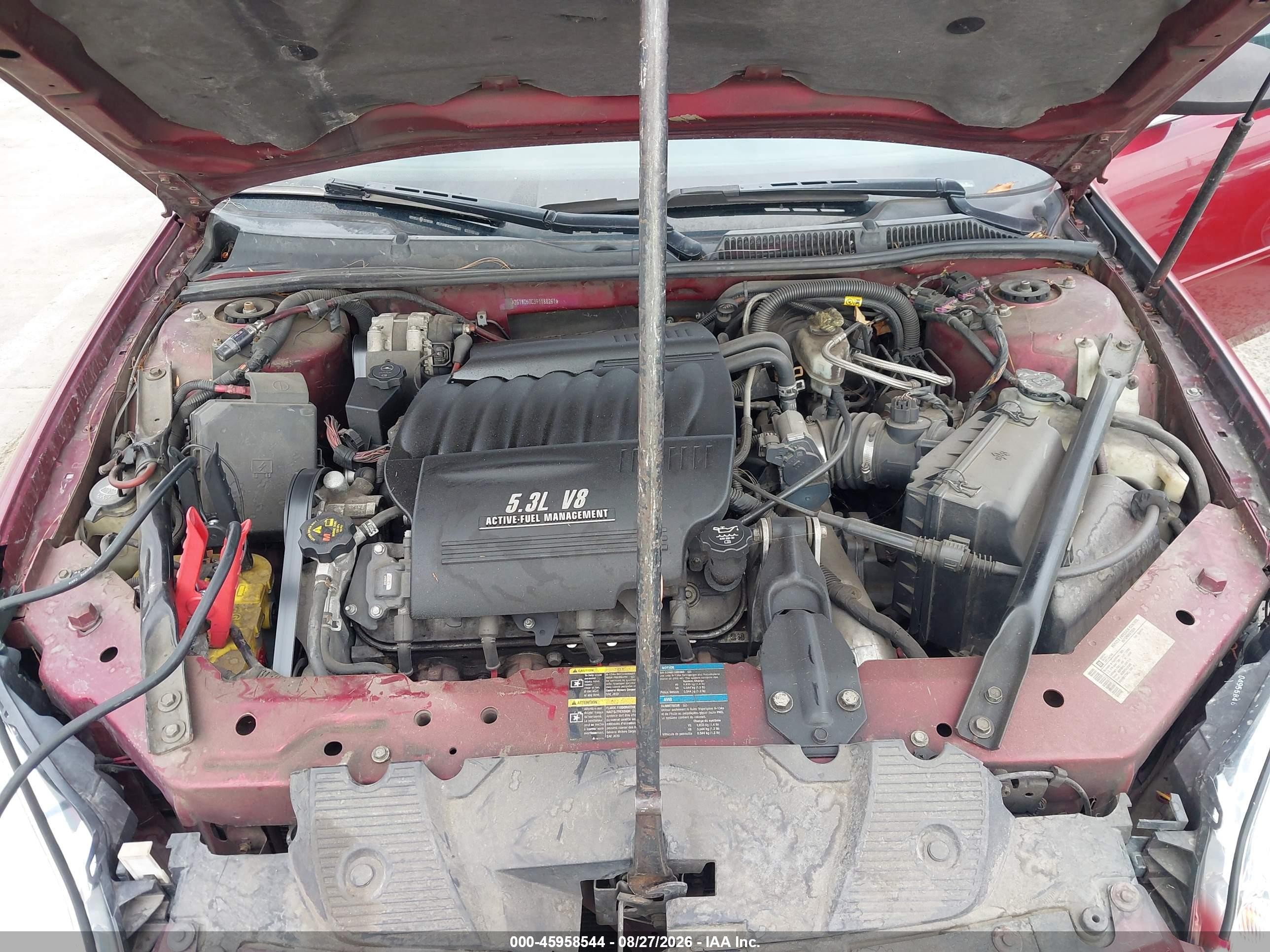 2009 Chevrolet Impala Ss Red vin: 2G1WD57C391188261