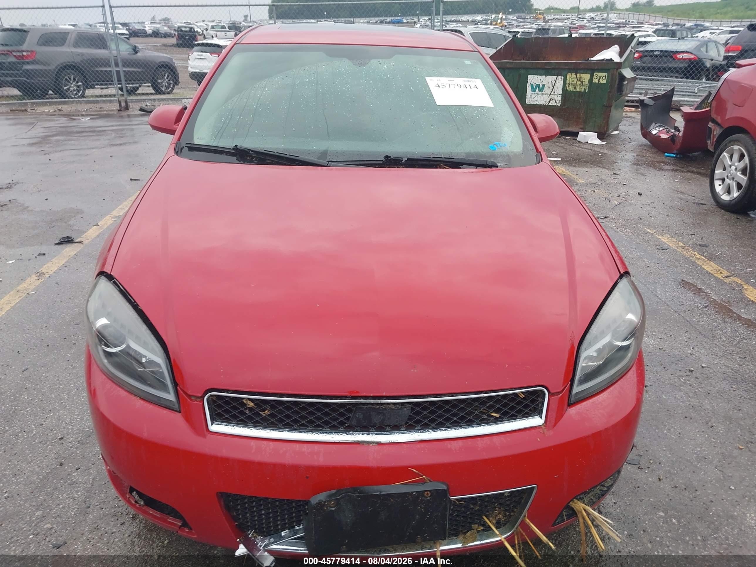2008 Chevrolet Impala Ss Red vin: 2G1WD58C081353065