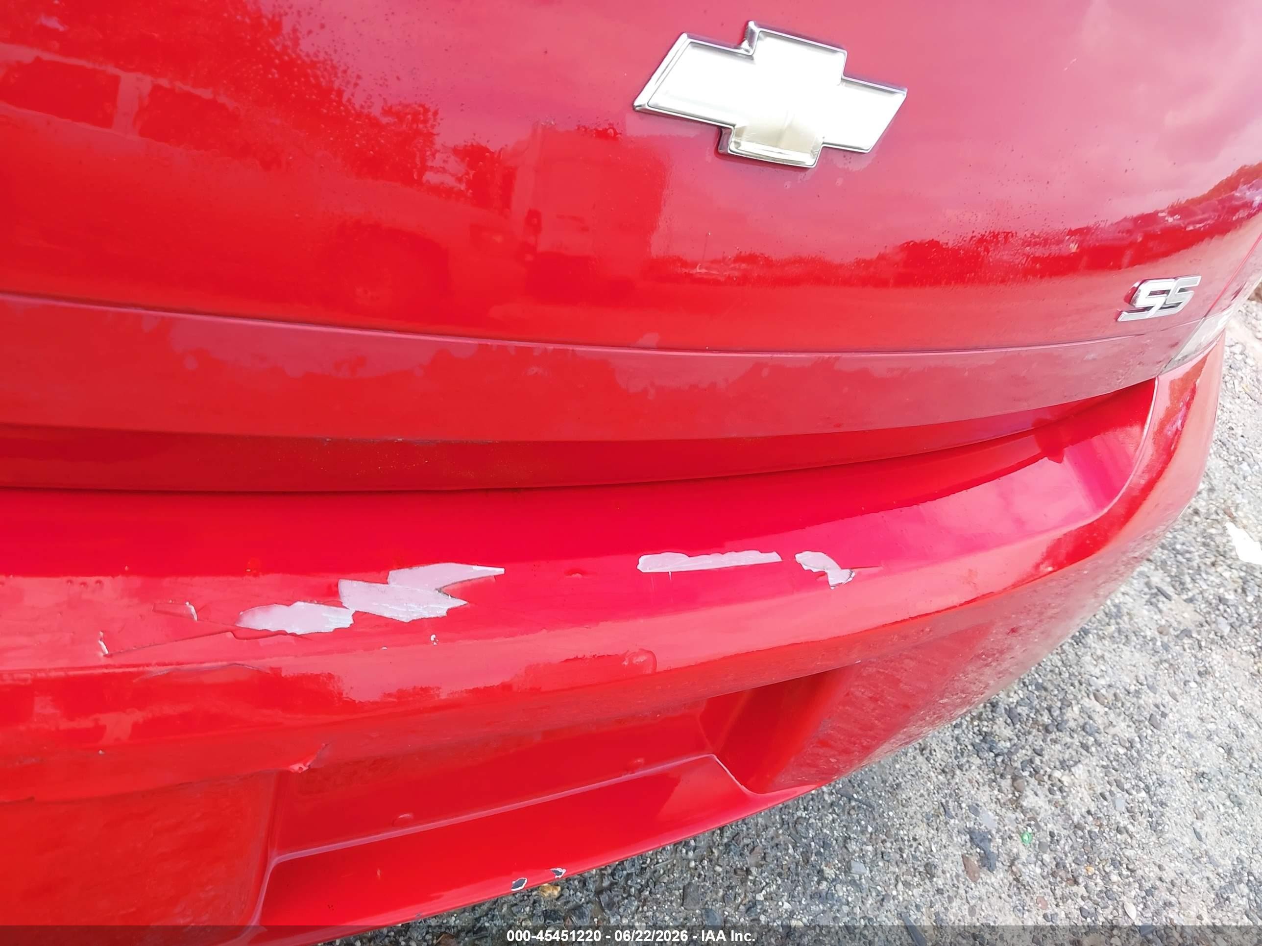 2008 Chevrolet Impala Ss Red vin: 2G1WD58C089146774