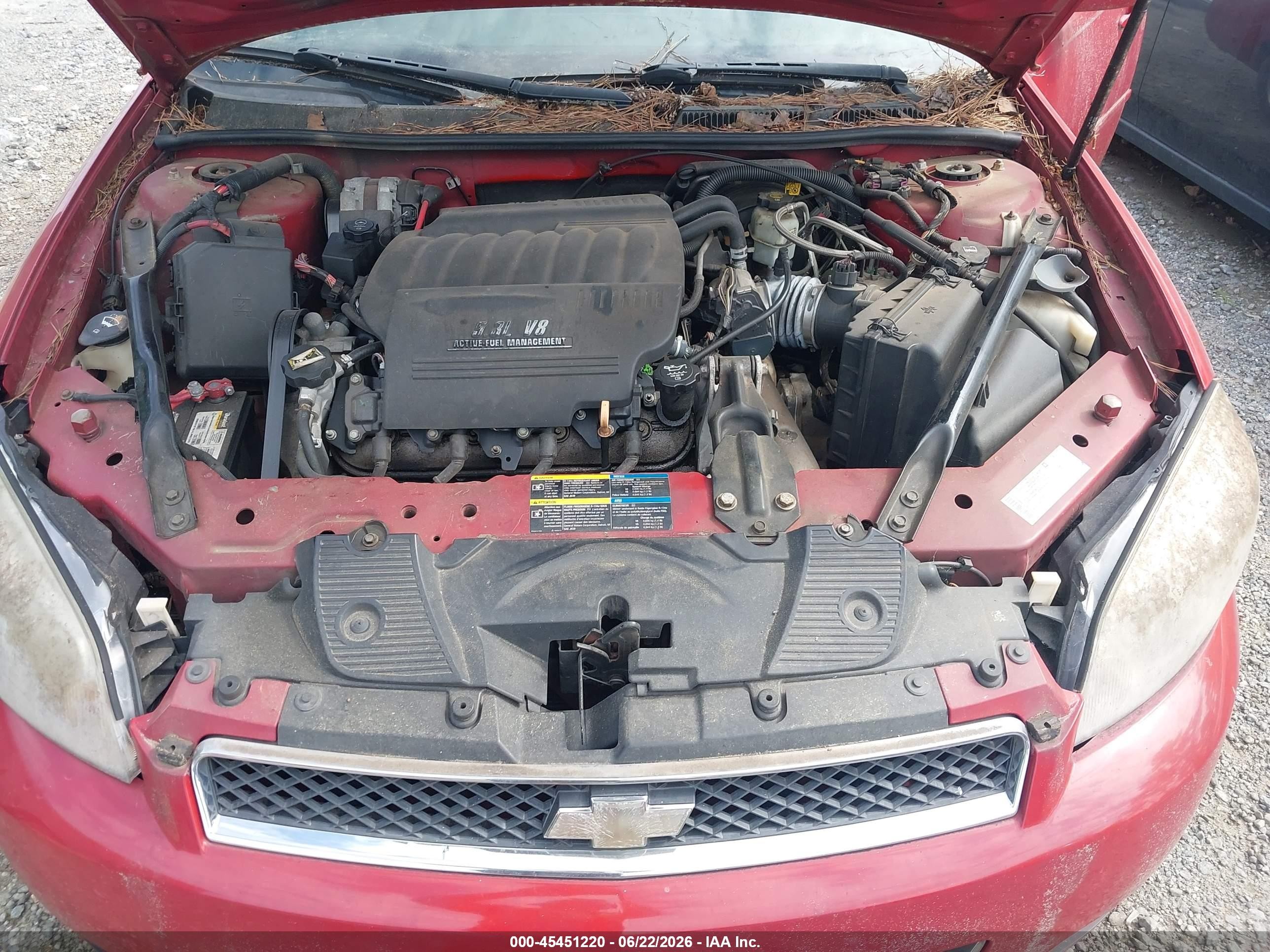 2008 Chevrolet Impala Ss Red vin: 2G1WD58C089146774