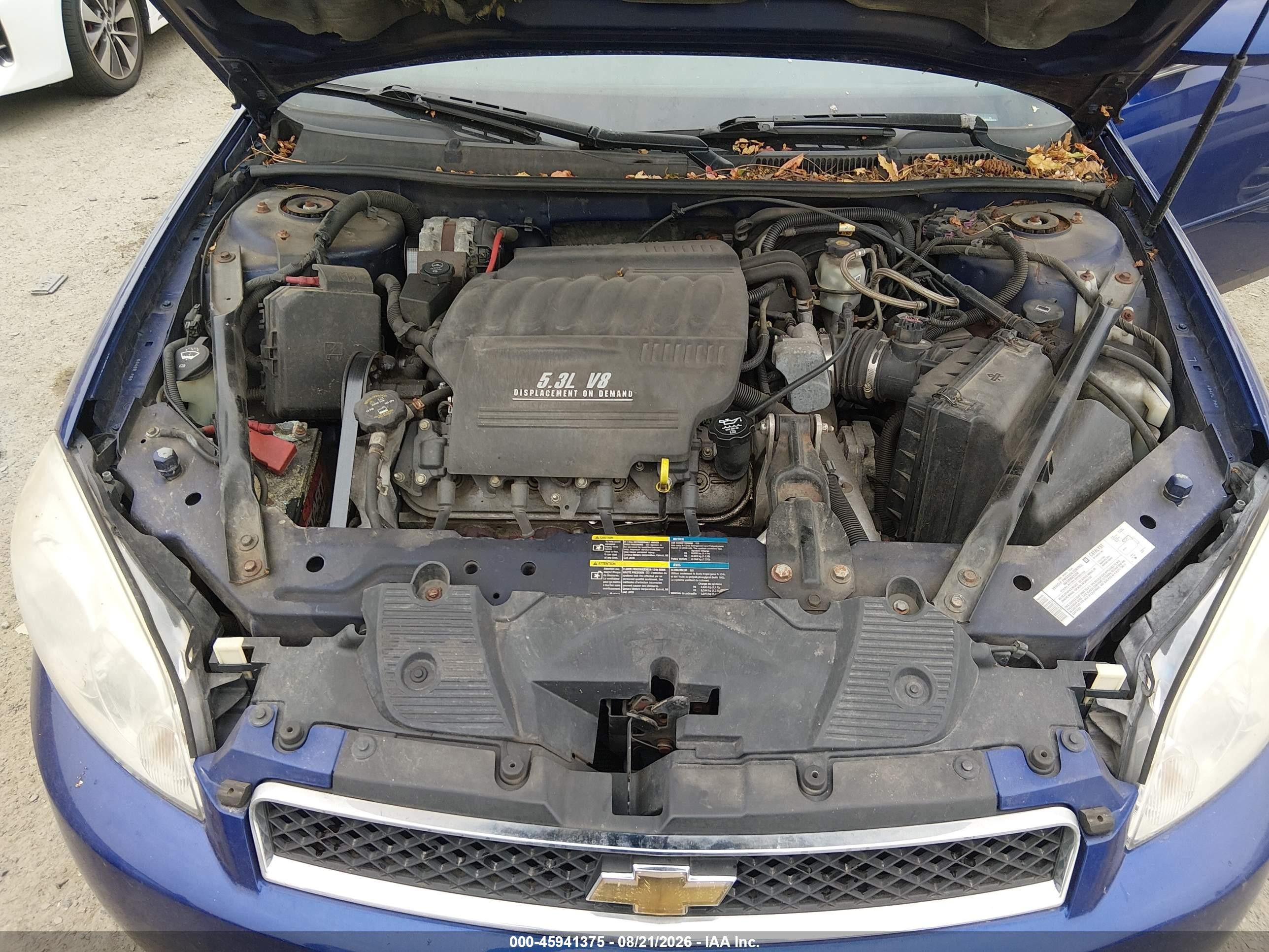 2006 Chevrolet Impala Ss Blue vin: 2G1WD58C169364476