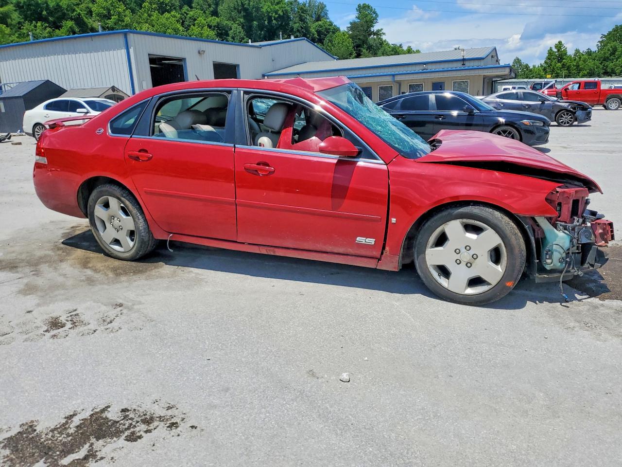 2008 Chevrolet Impala Super Sport Red vin: 2G1WD58C189164457