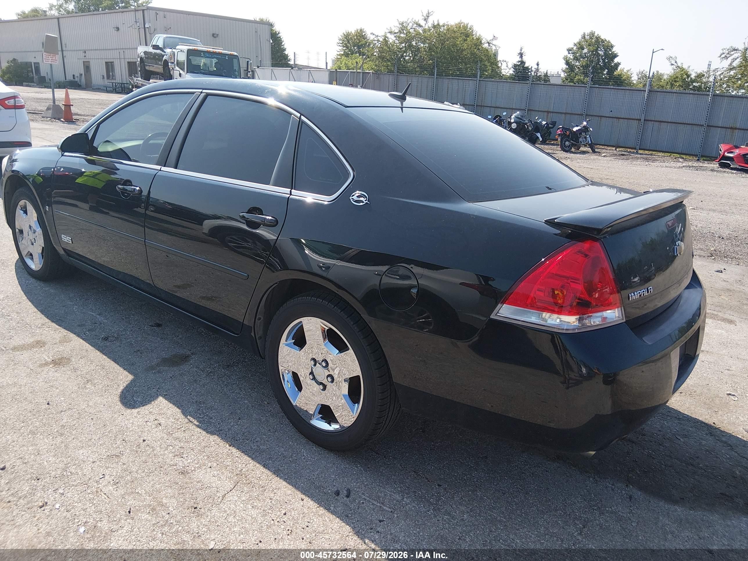 2008 Chevrolet Impala Ss Black vin: 2G1WD58C189244843