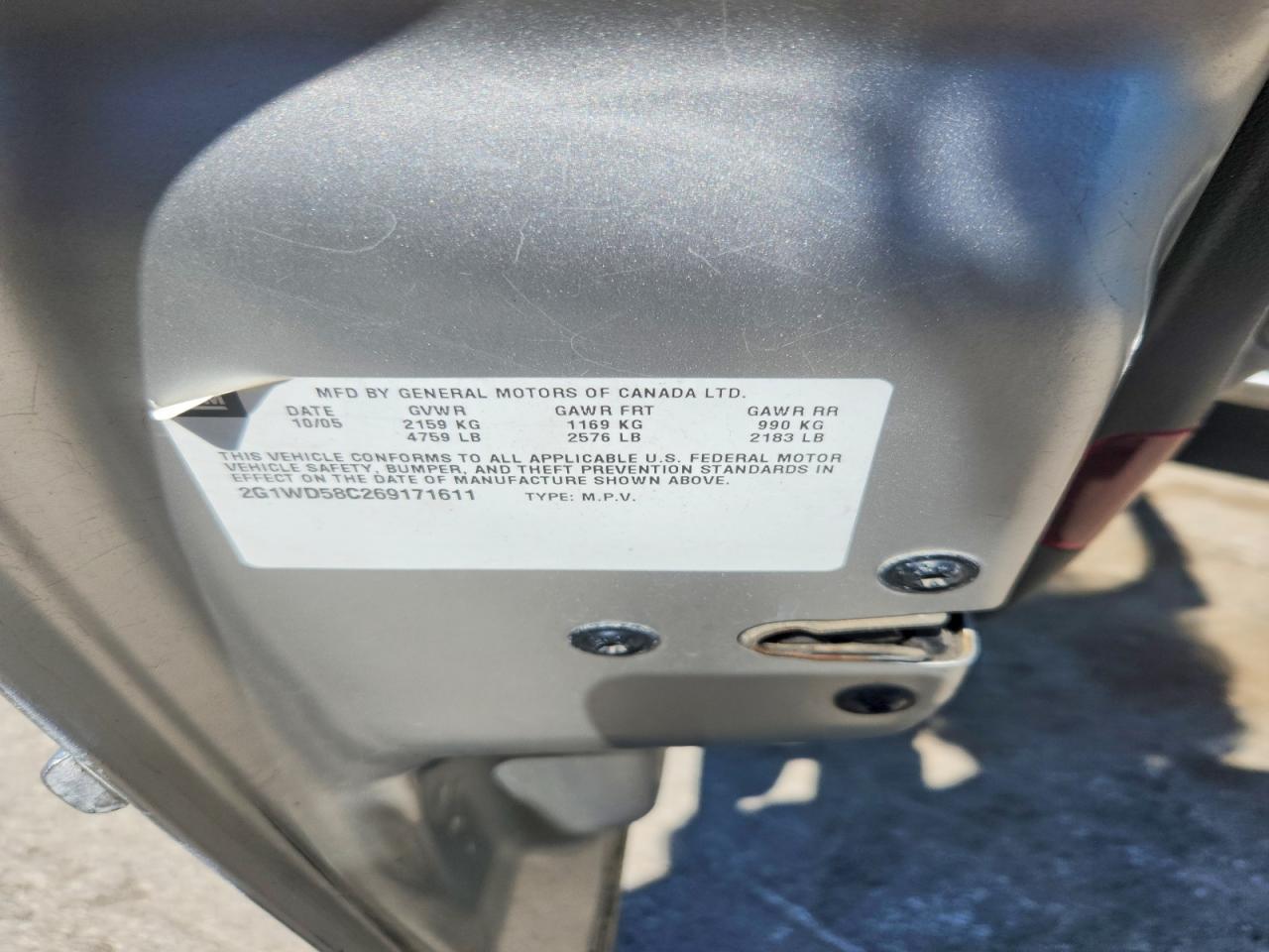 2006 Chevrolet Impala Super Sport Silver vin: 2G1WD58C269171611