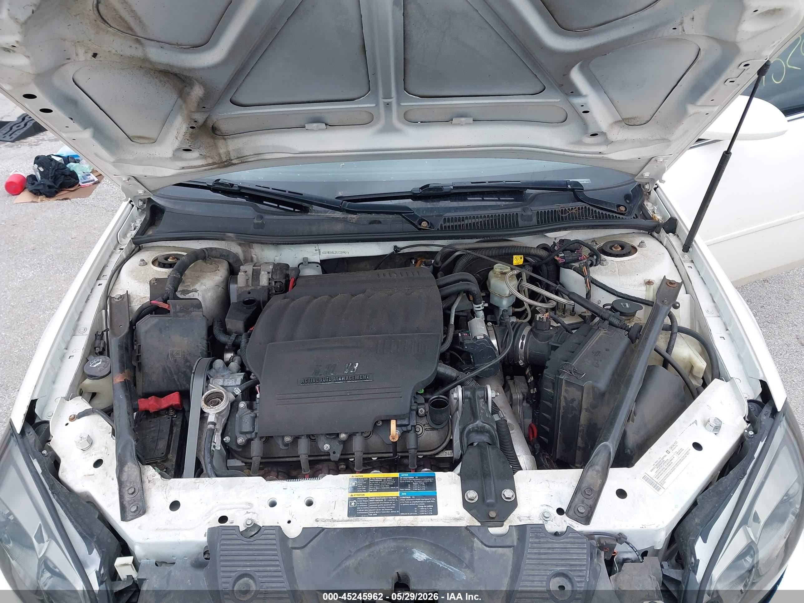 2008 Chevrolet Impala Ss White vin: 2G1WD58C281325901