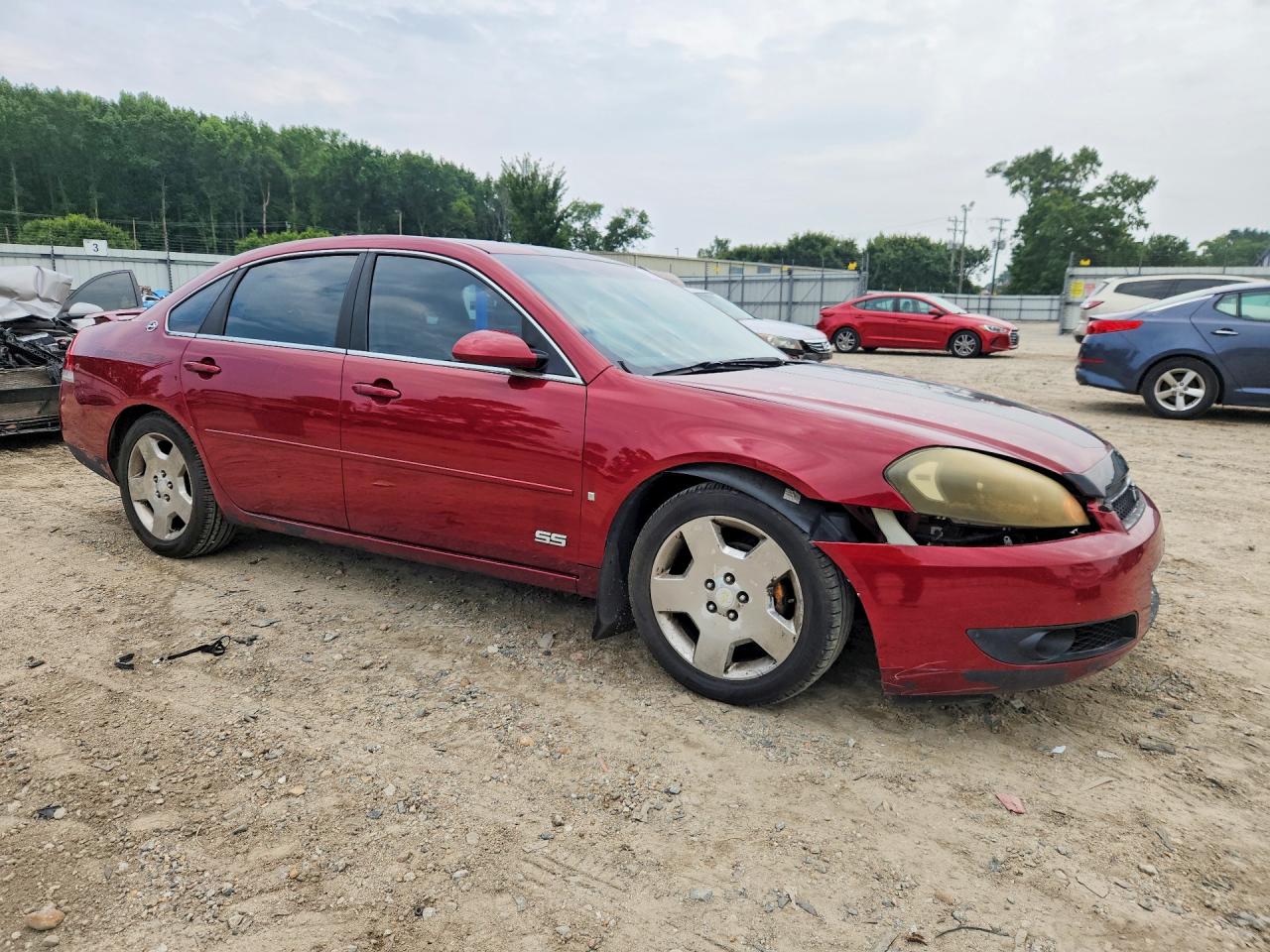 2007 Chevrolet Impala Super Sport Burgundy vin: 2G1WD58C379355019