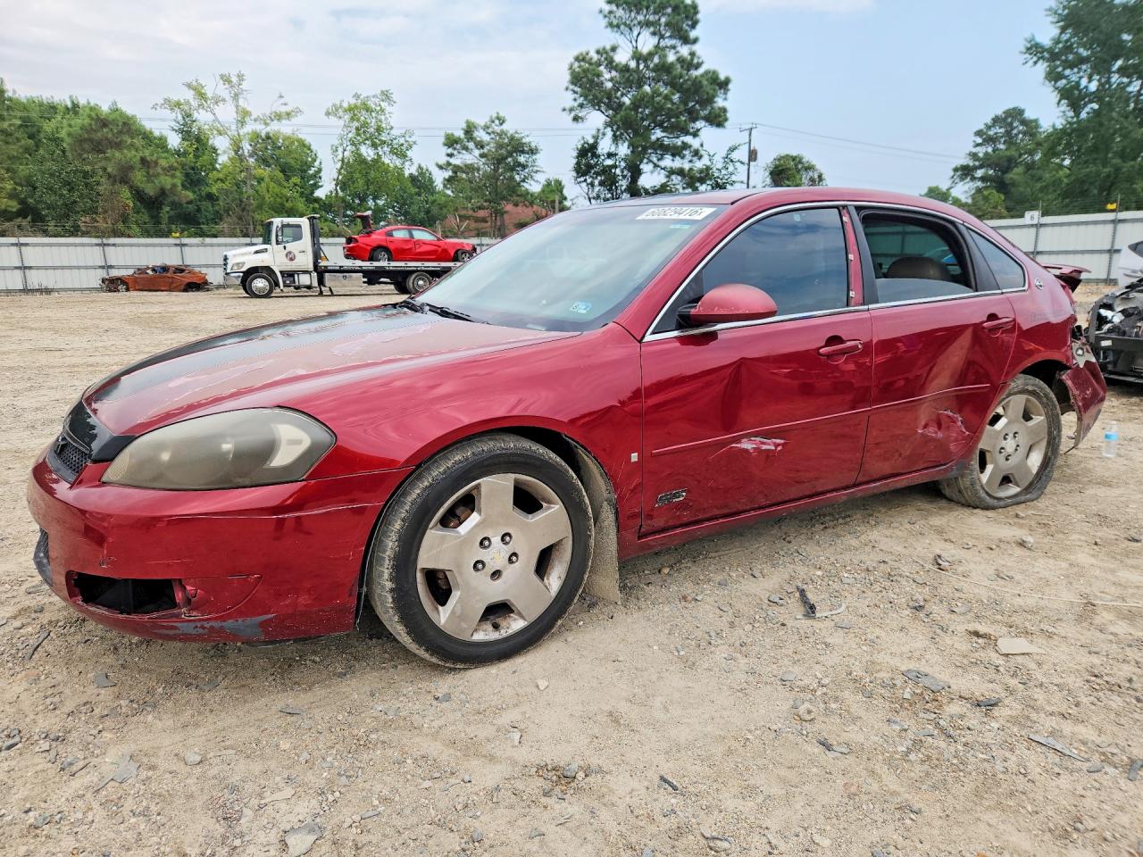 2007 Chevrolet Impala Super Sport Burgundy vin: 2G1WD58C379355019
