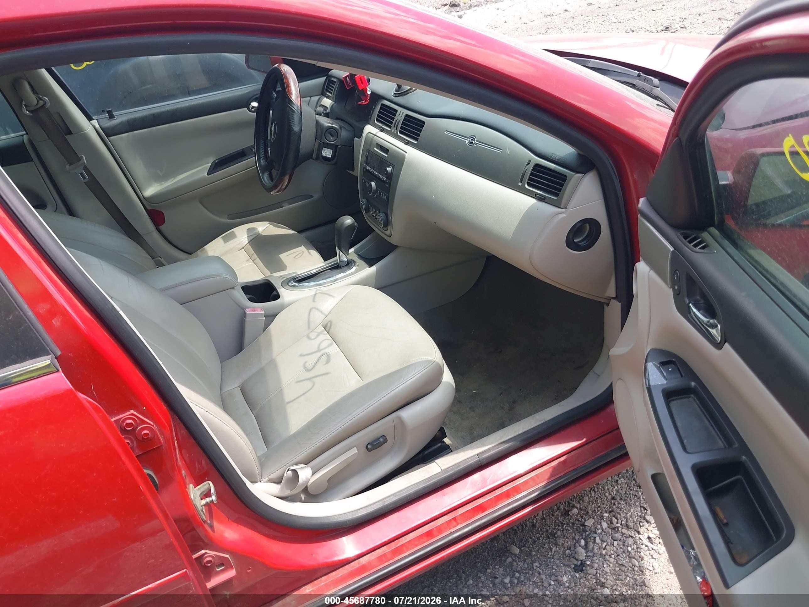 2008 Chevrolet Impala Ss Red vin: 2G1WD58C381220378