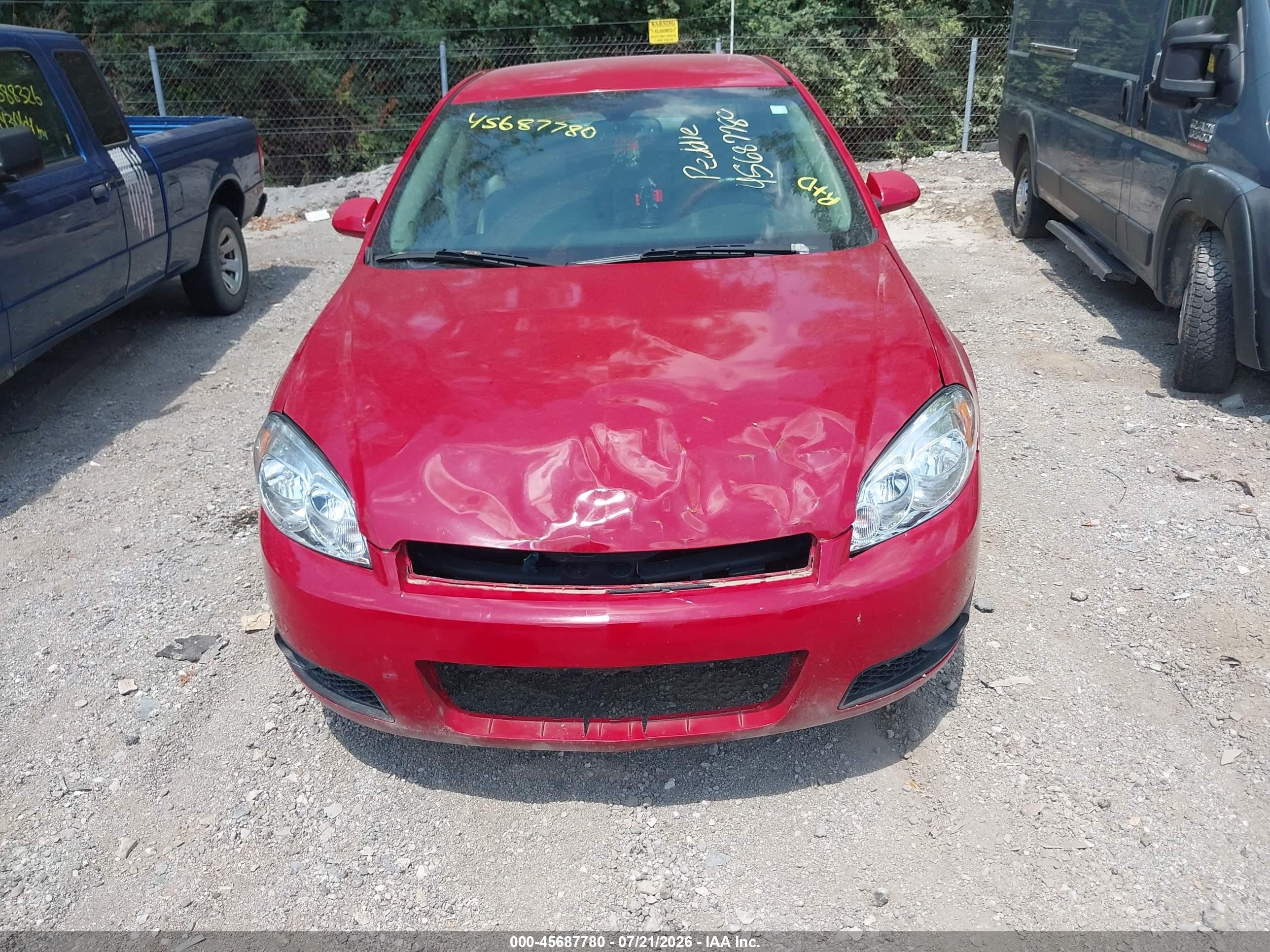 2008 Chevrolet Impala Ss Red vin: 2G1WD58C381220378