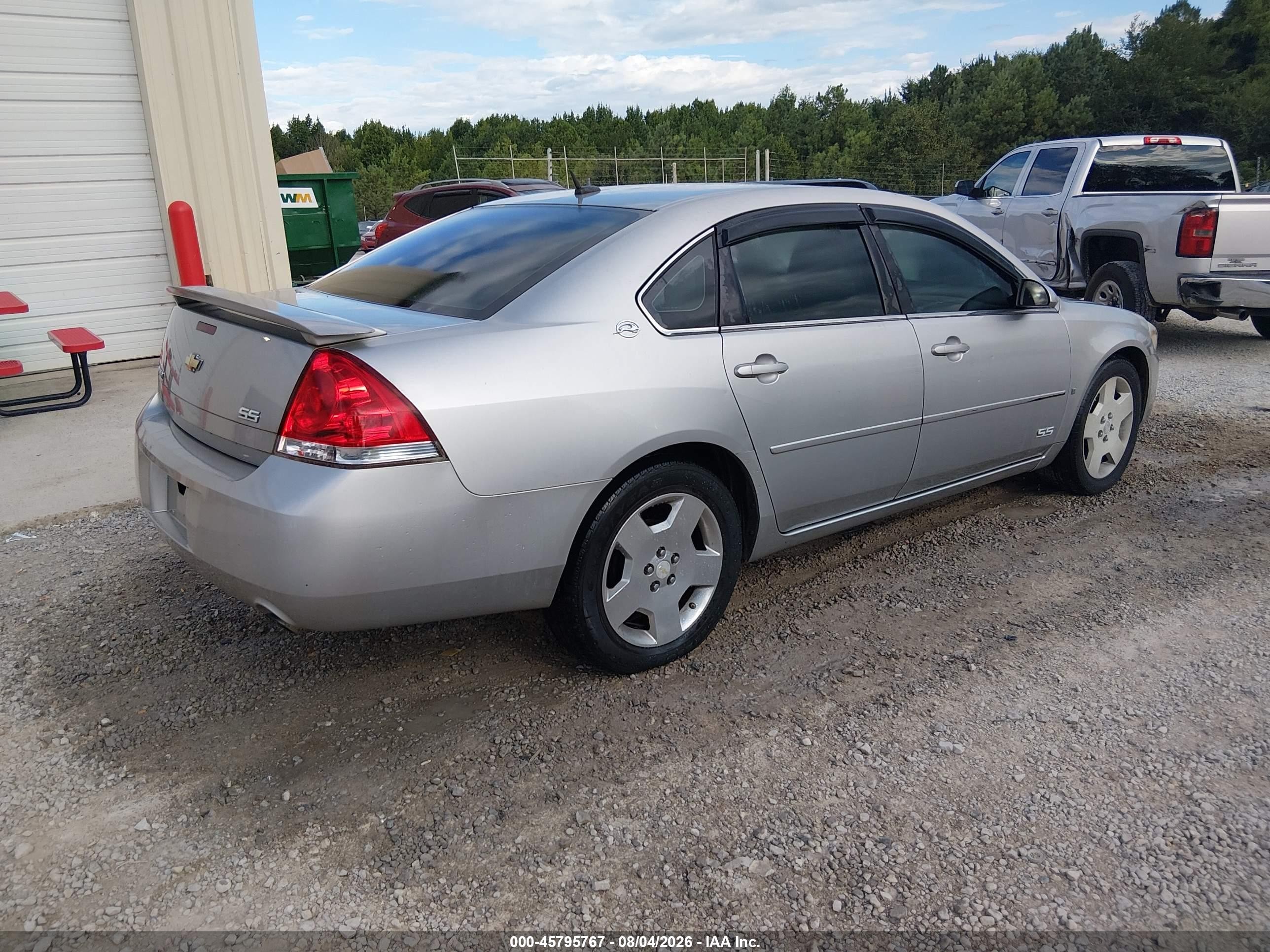 2007 Chevrolet Impala Ss Gray vin: 2G1WD58C479104784
