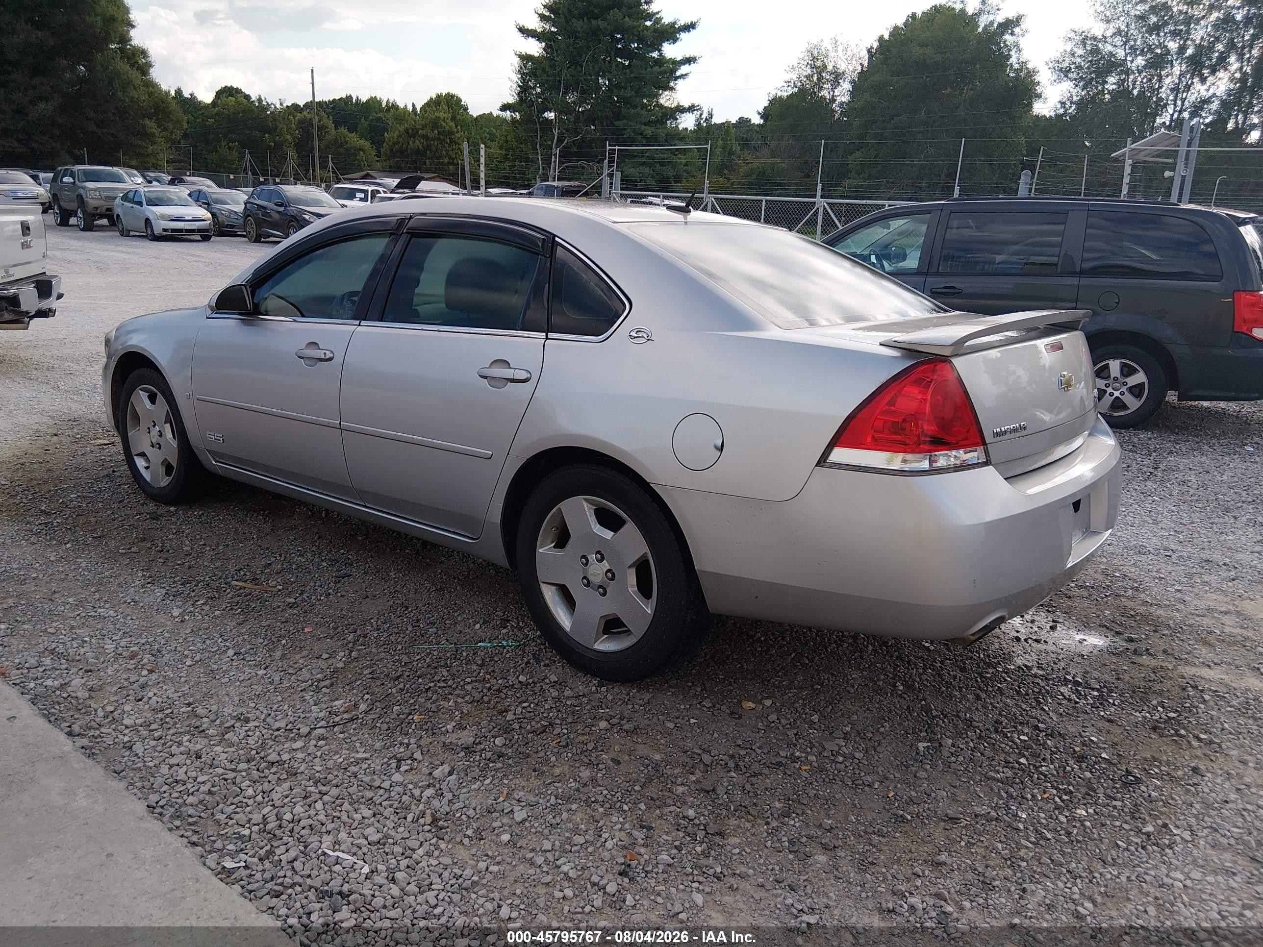 2007 Chevrolet Impala Ss Gray vin: 2G1WD58C479104784