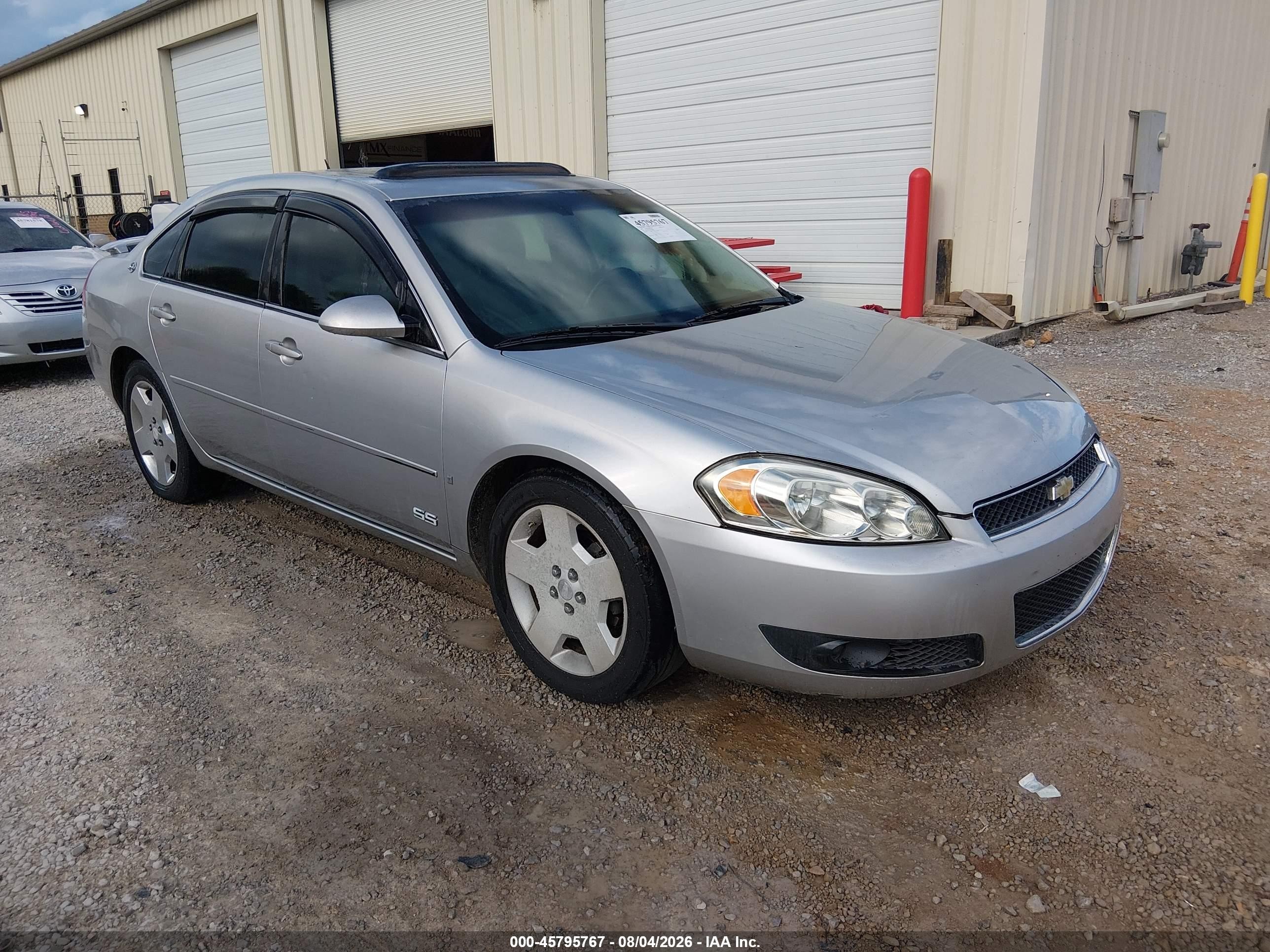 2007 Chevrolet Impala Ss Gray vin: 2G1WD58C479104784