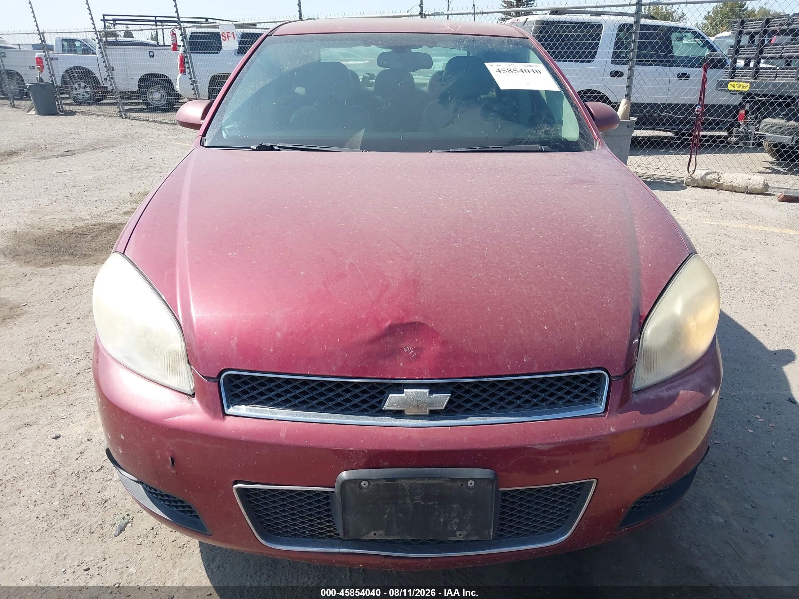 2007 Chevrolet Impala Ss Burgundy vin: 2G1WD58C479372587