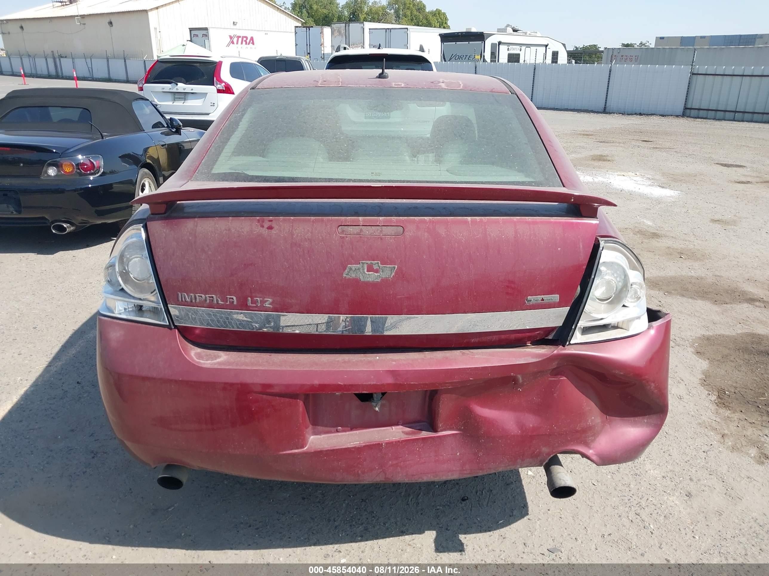 2007 Chevrolet Impala Ss Burgundy vin: 2G1WD58C479372587