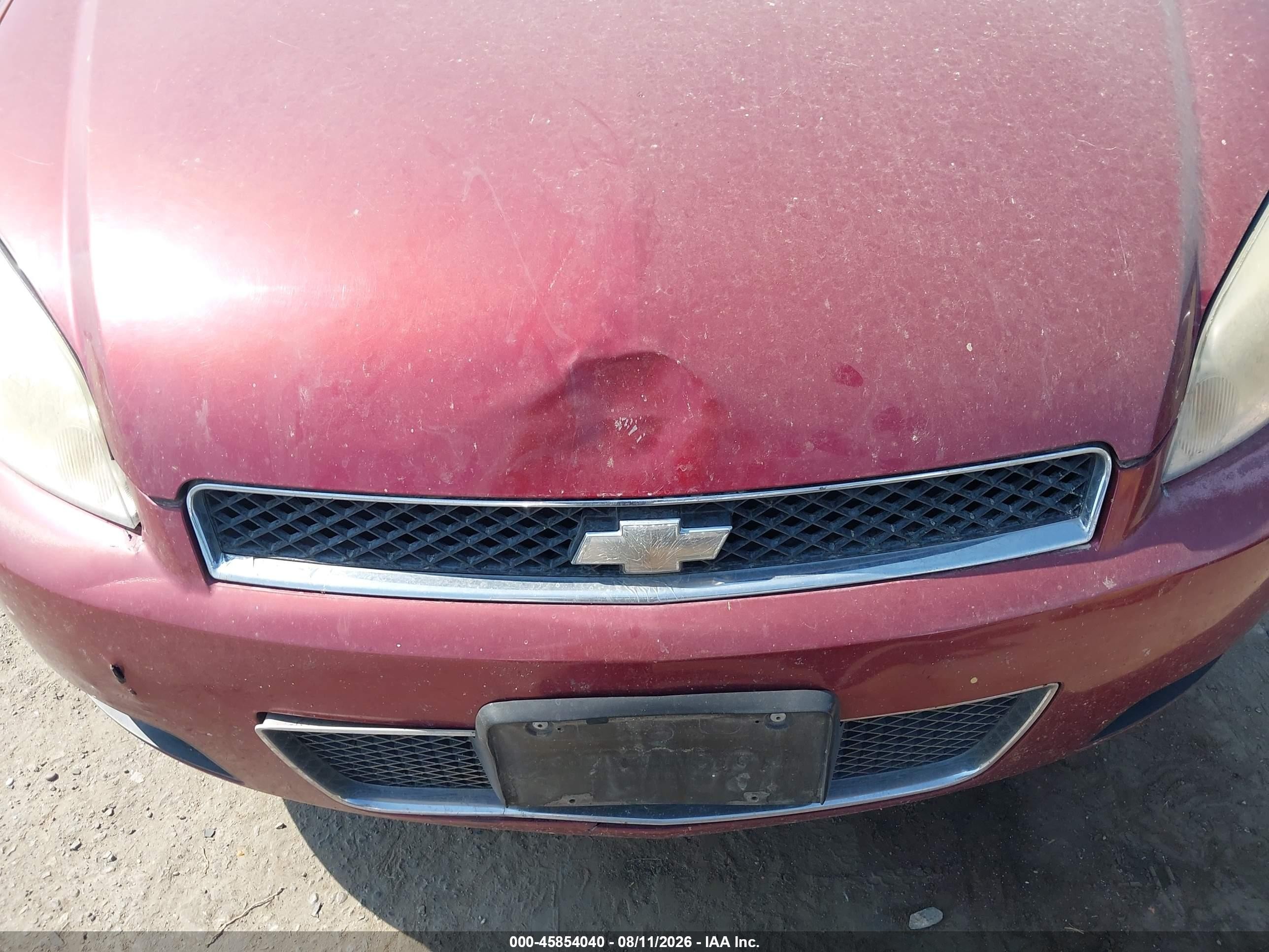 2007 Chevrolet Impala Ss Burgundy vin: 2G1WD58C479372587