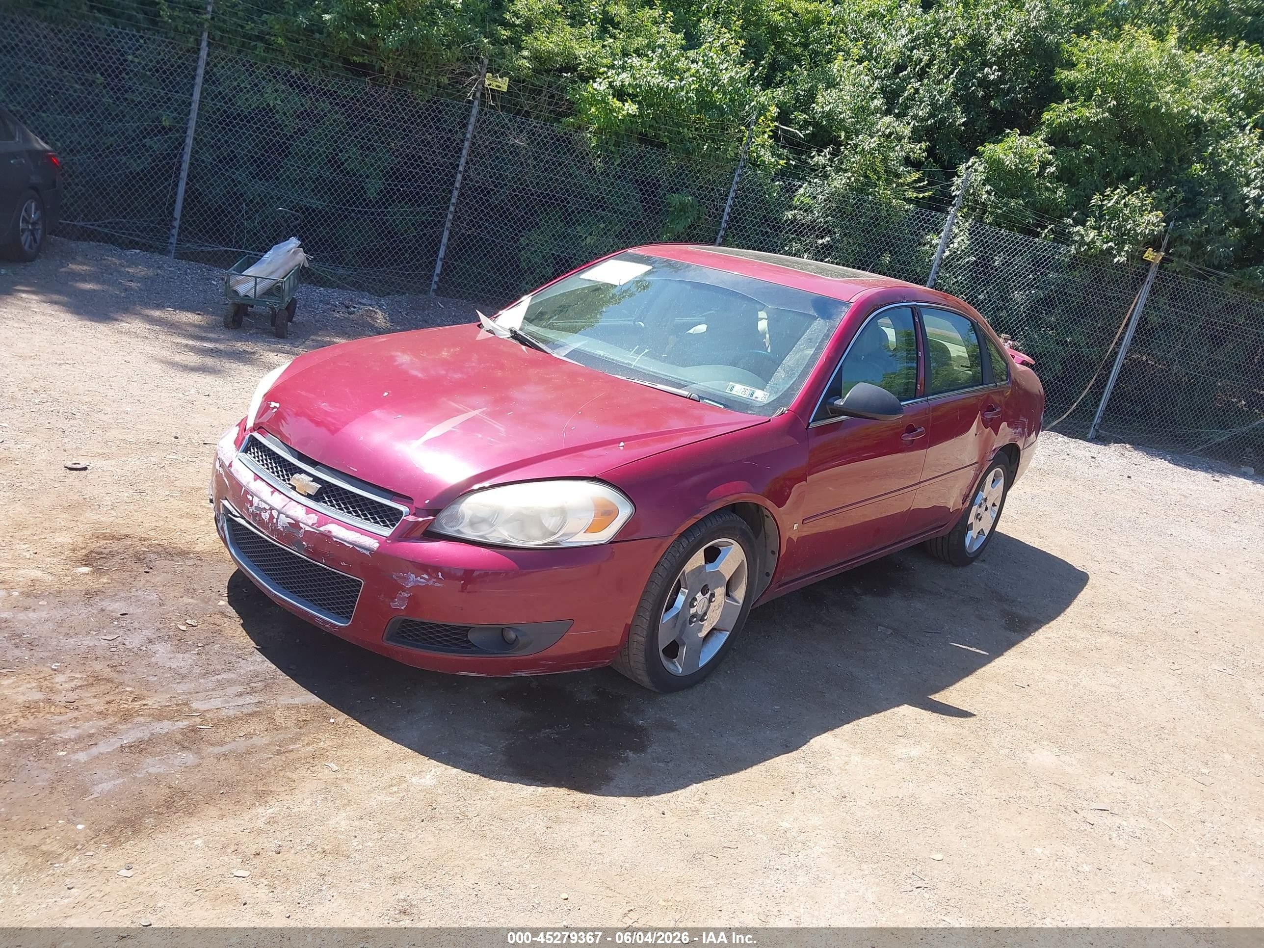 2006 Chevrolet Impala Ss Красный vin: 2G1WD58C569283822