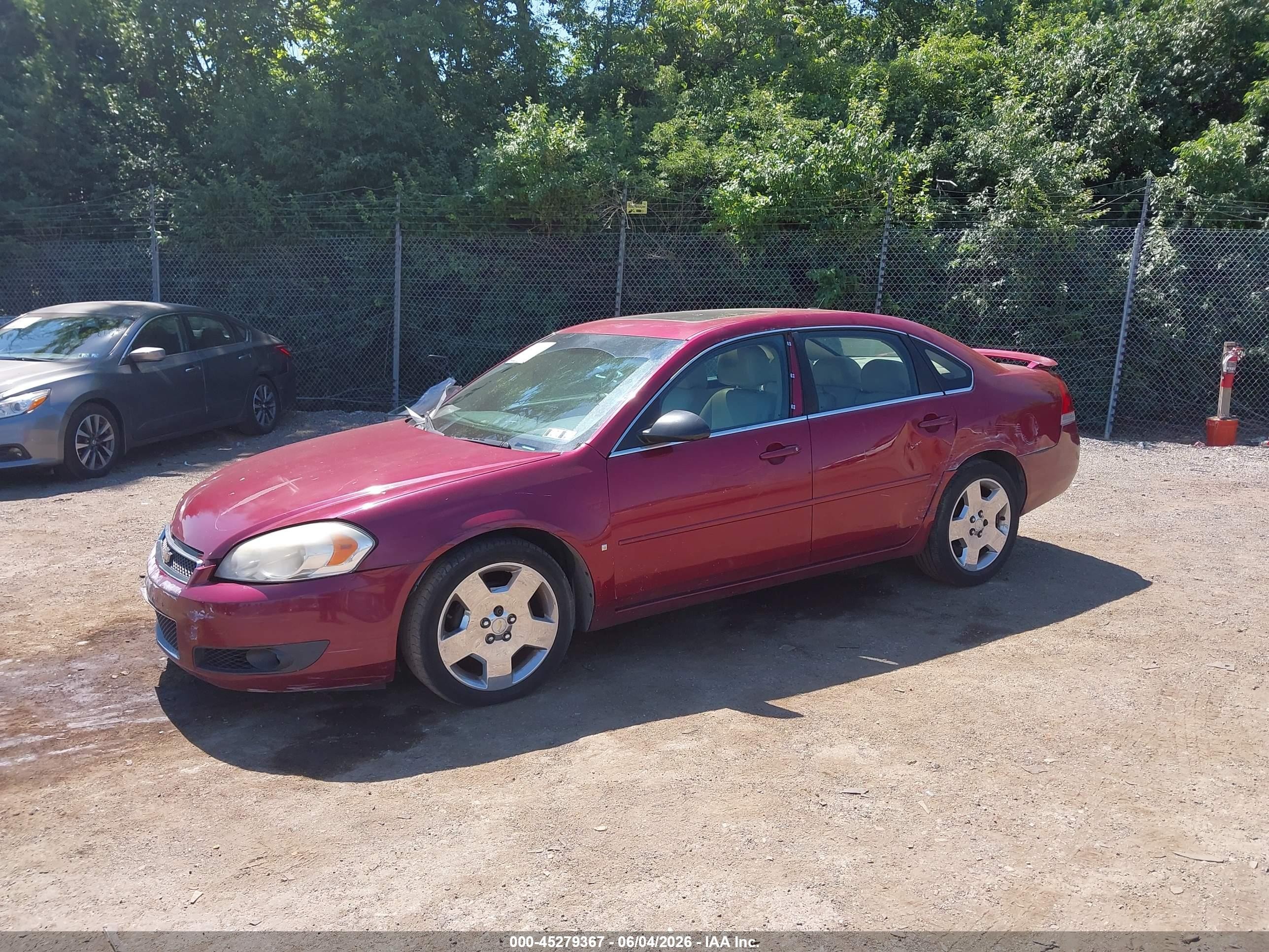 2006 Chevrolet Impala Ss Красный vin: 2G1WD58C569283822