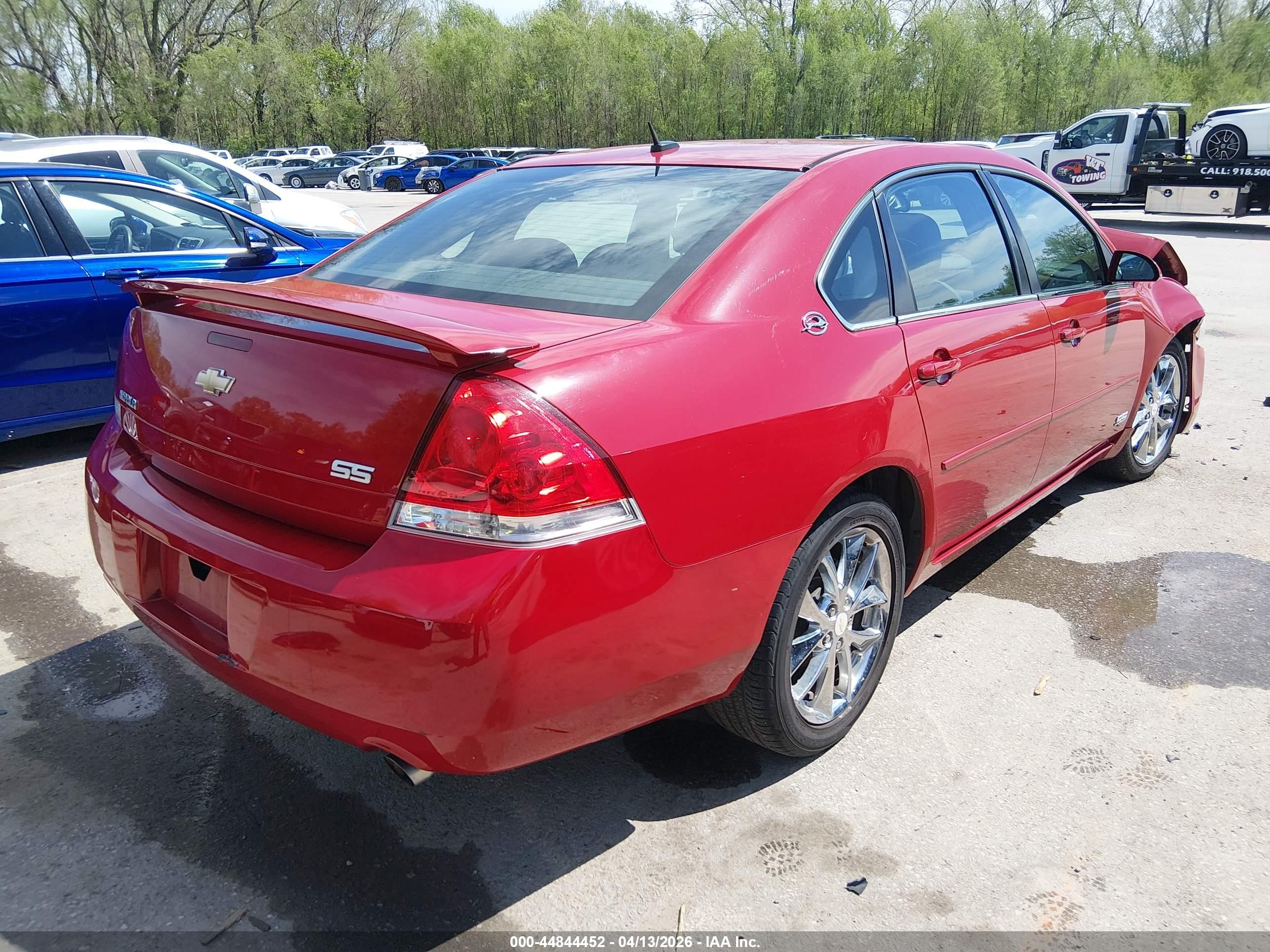 2007 Chevrolet Impala Ss Red vin: 2G1WD58C579227963
