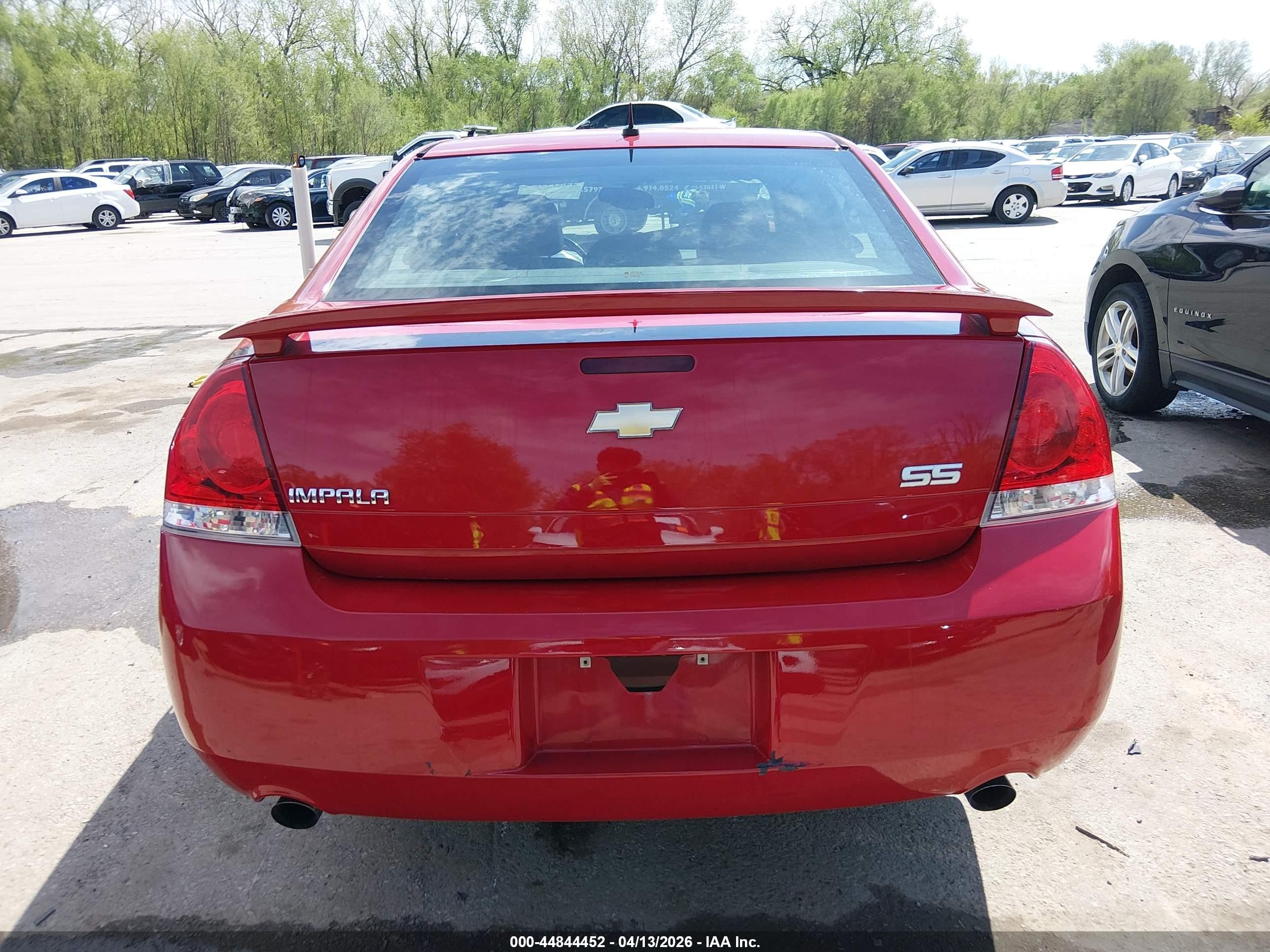 2007 Chevrolet Impala Ss Red vin: 2G1WD58C579227963