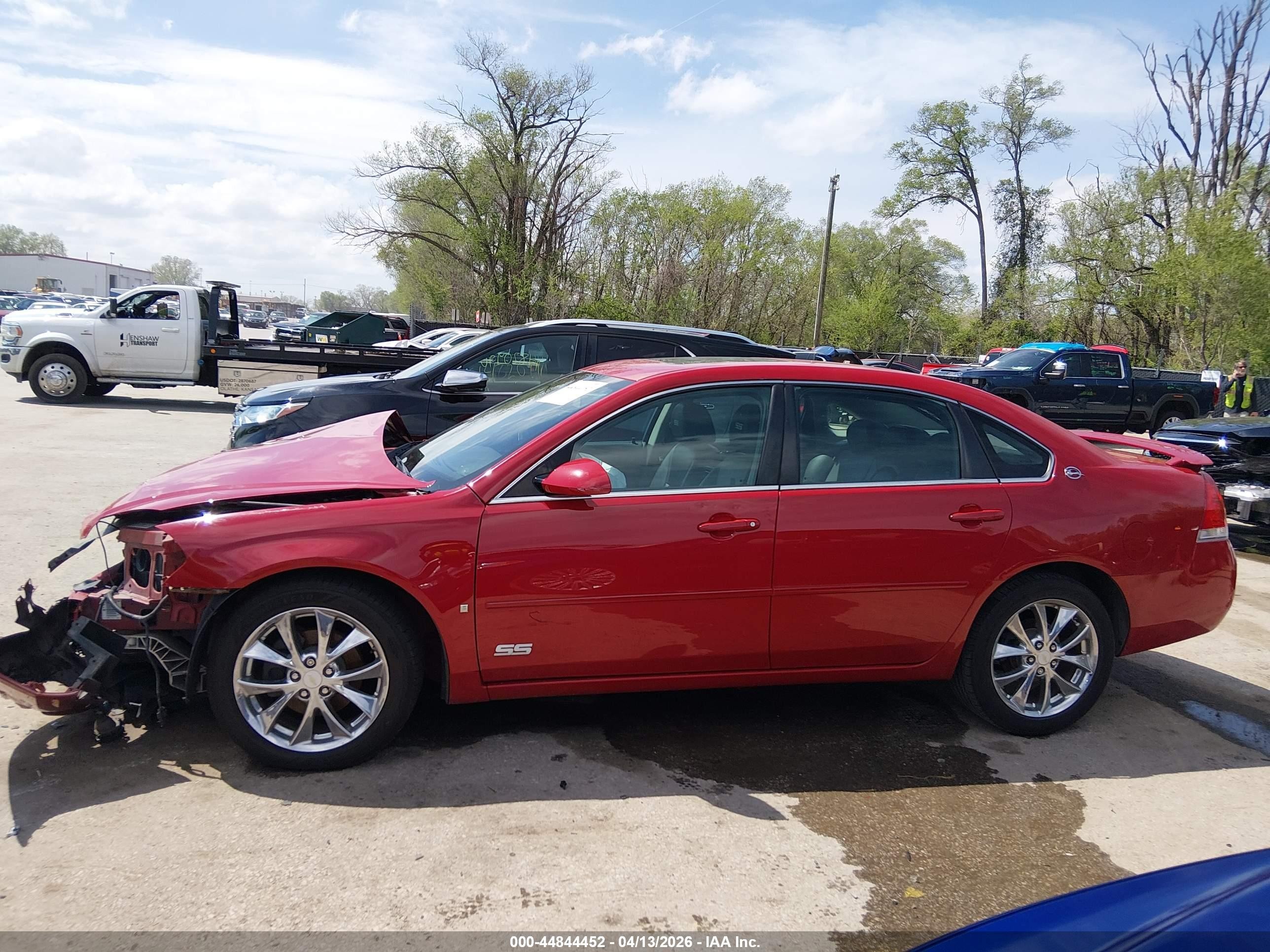 2007 Chevrolet Impala Ss Red vin: 2G1WD58C579227963