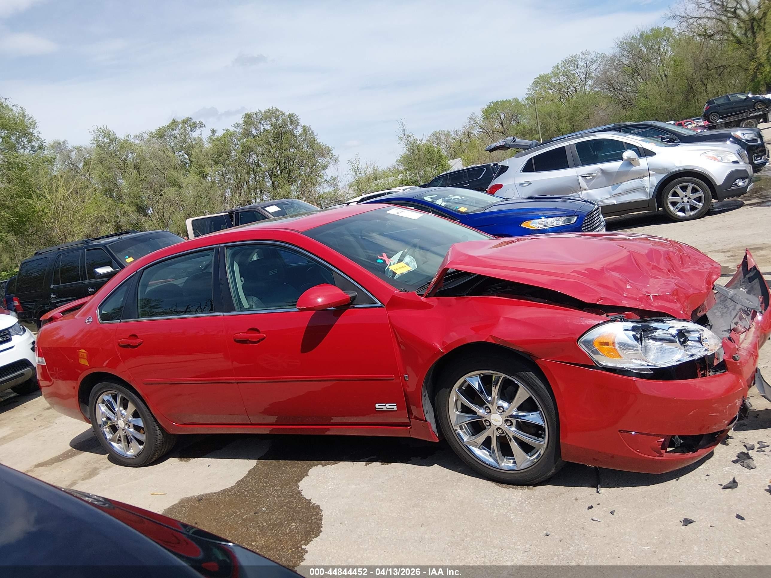 2007 Chevrolet Impala Ss Red vin: 2G1WD58C579227963