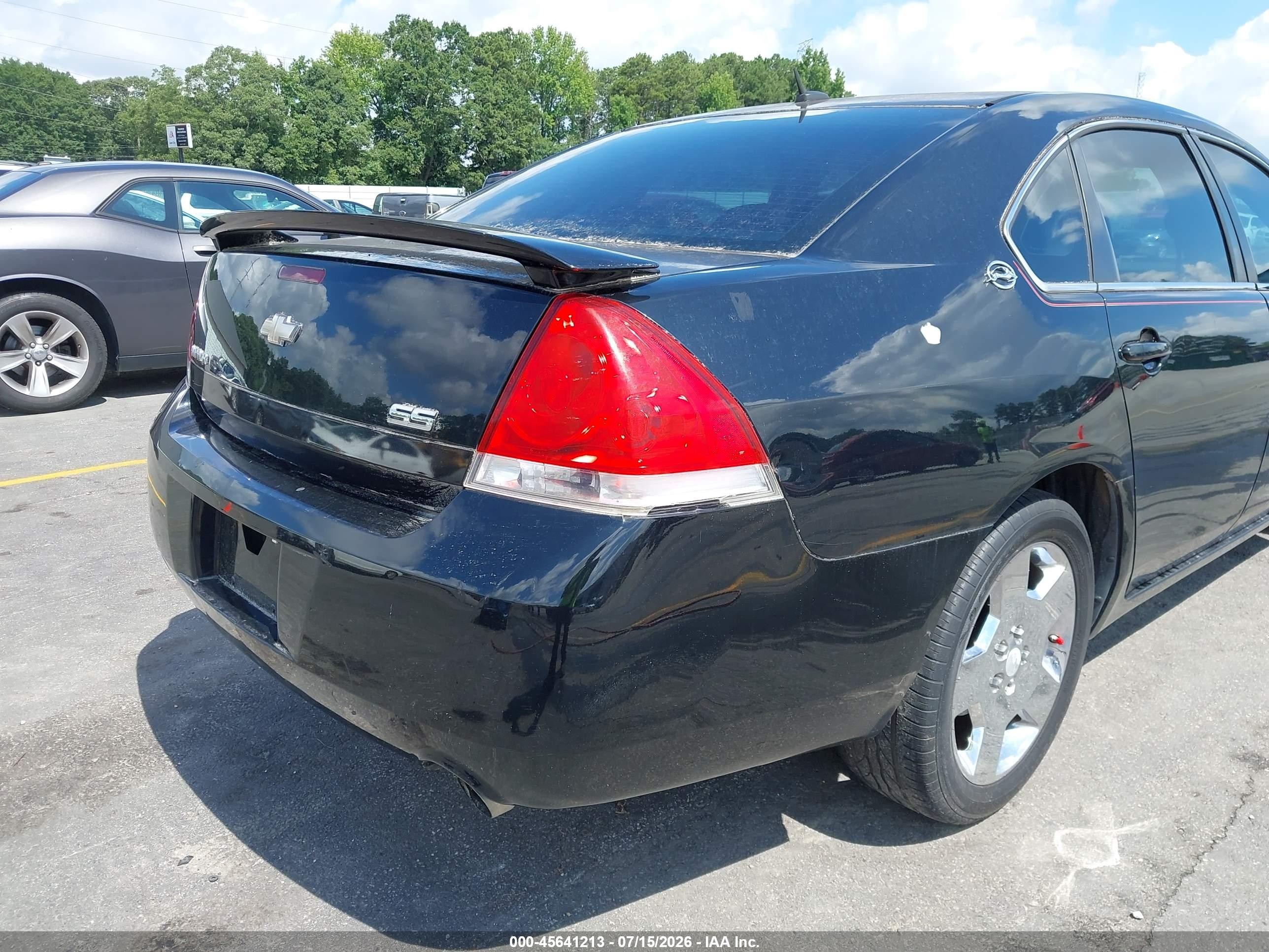 2008 Chevrolet Impala Ss Черный vin: 2G1WD58C589111650