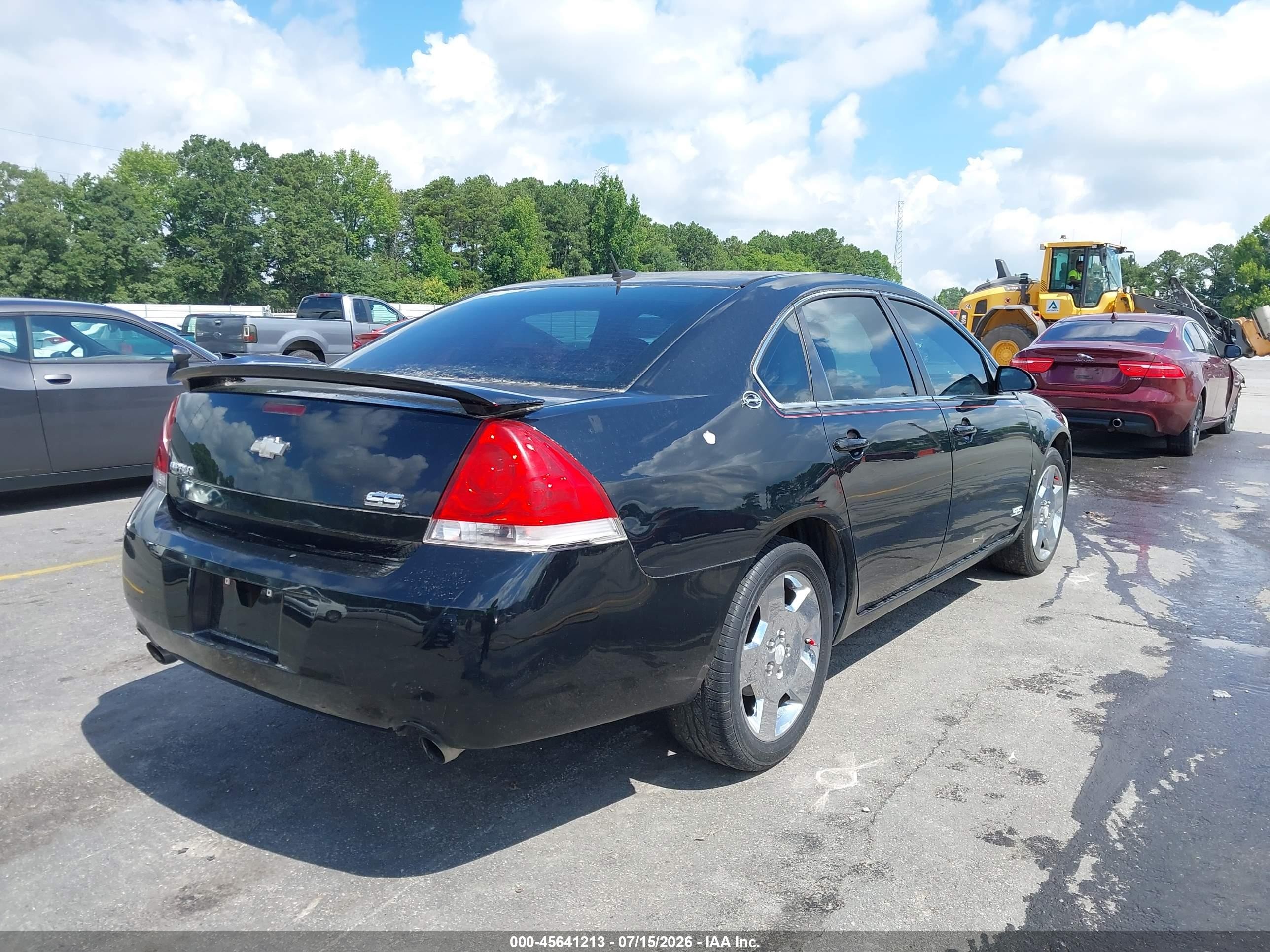 2008 Chevrolet Impala Ss Черный vin: 2G1WD58C589111650