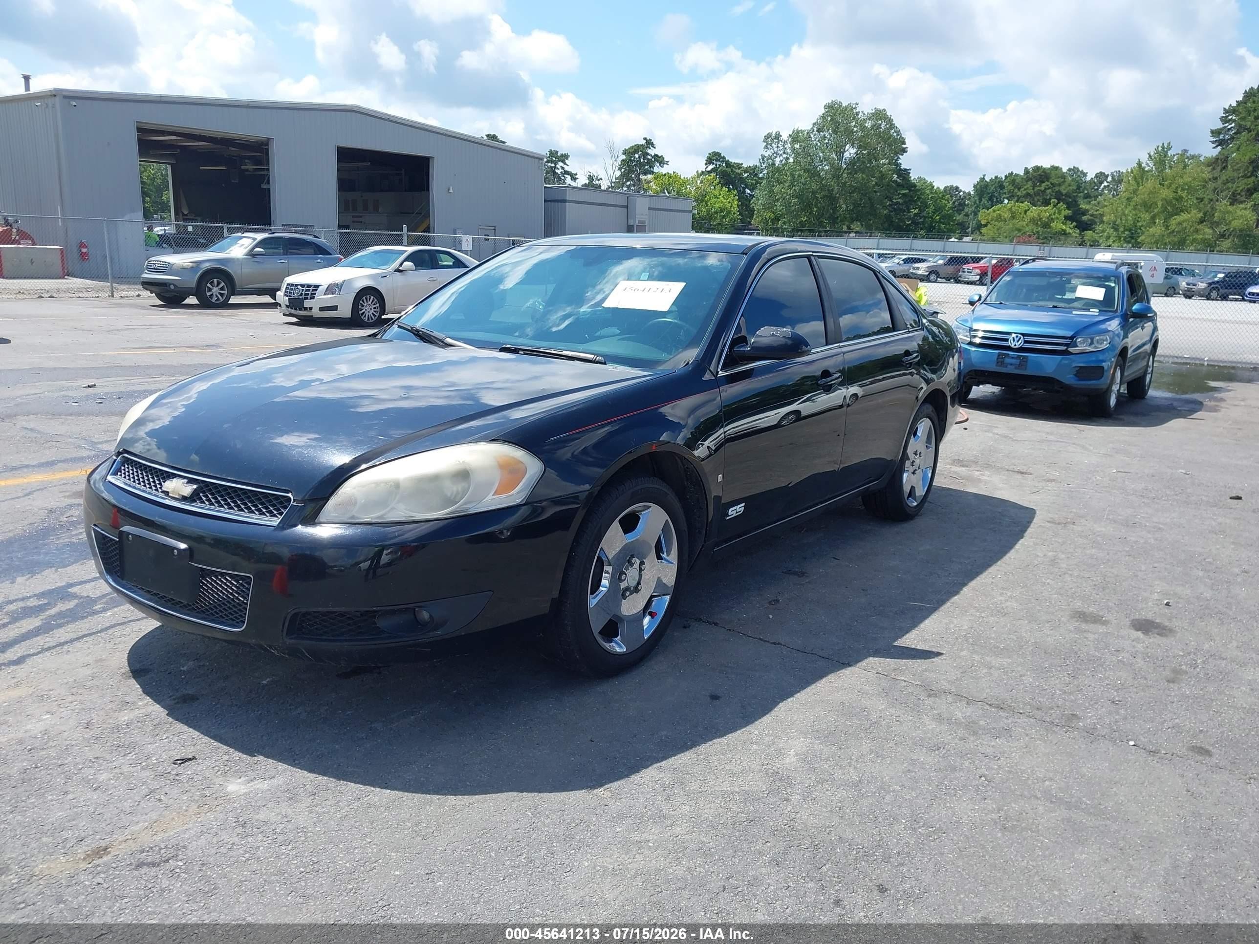 2008 Chevrolet Impala Ss Черный vin: 2G1WD58C589111650