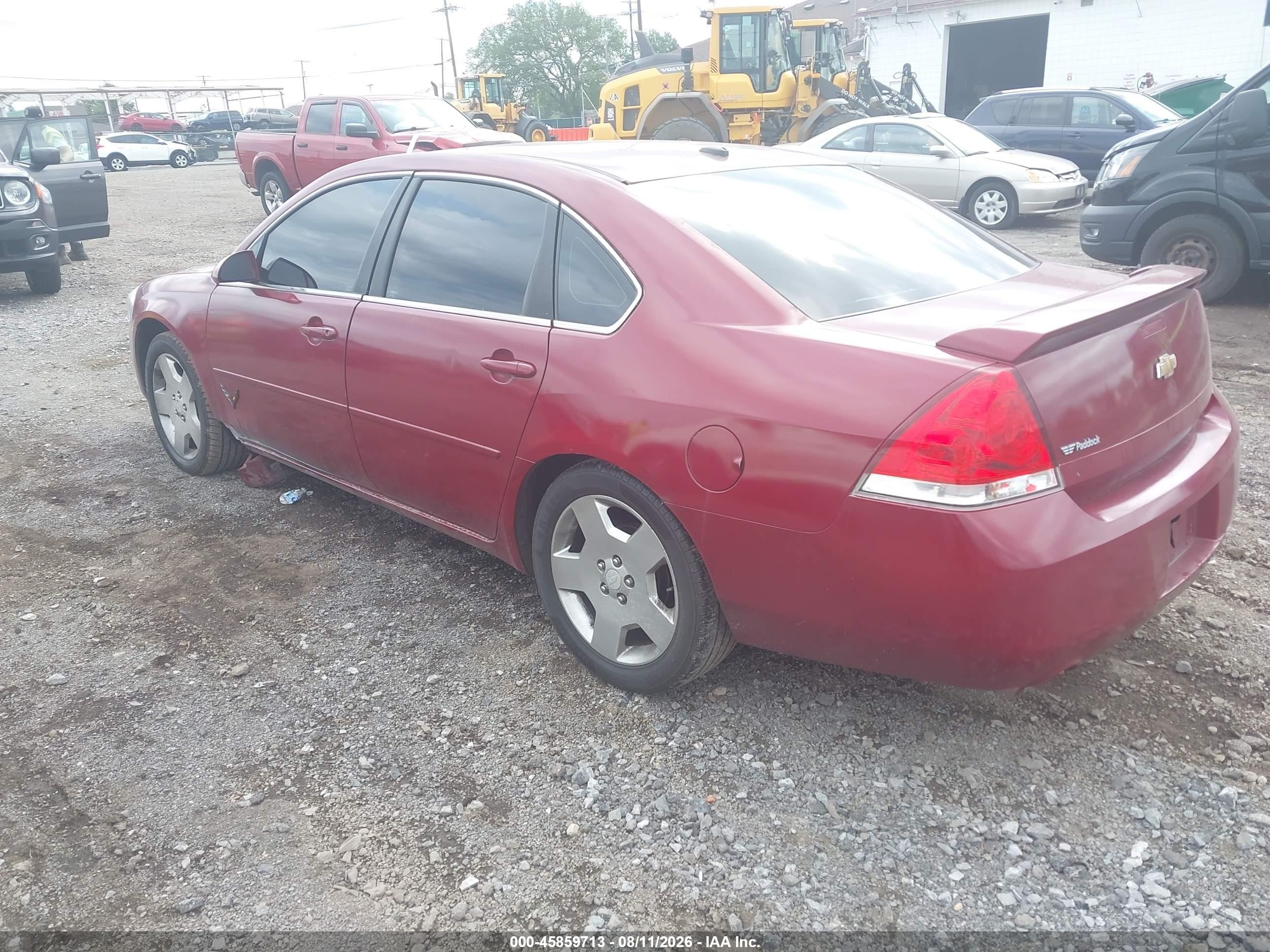 2008 Chevrolet Impala Ss Red vin: 2G1WD58C589232923