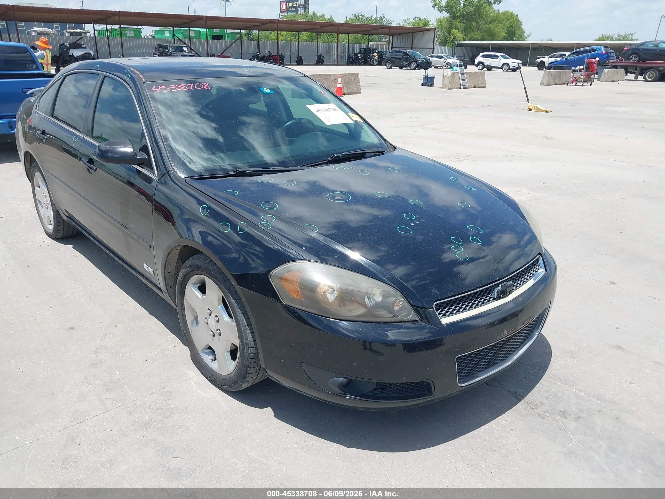 2006 Chevrolet Impala Ss Black vin: 2G1WD58C769156344