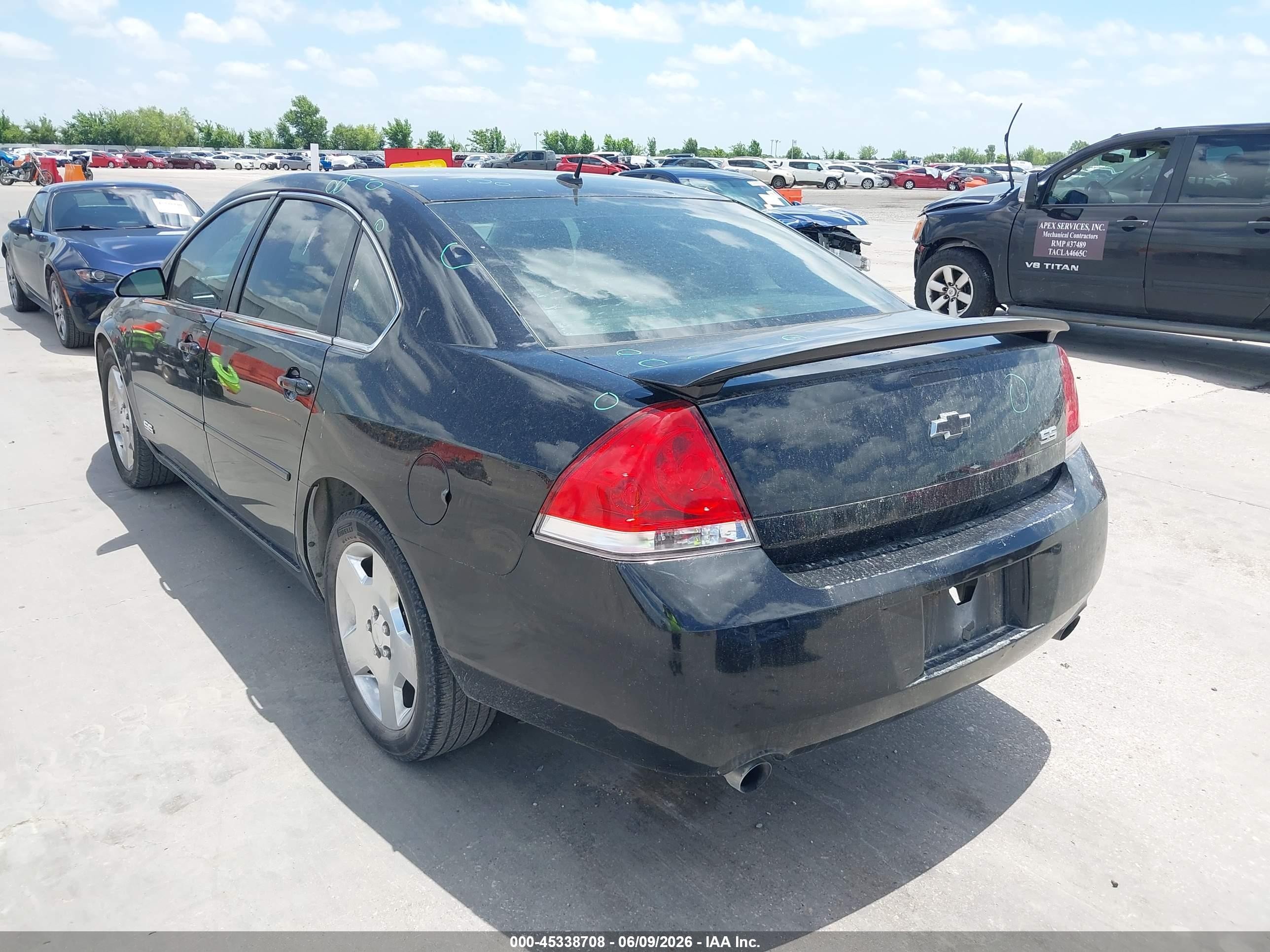 2006 Chevrolet Impala Ss Black vin: 2G1WD58C769156344