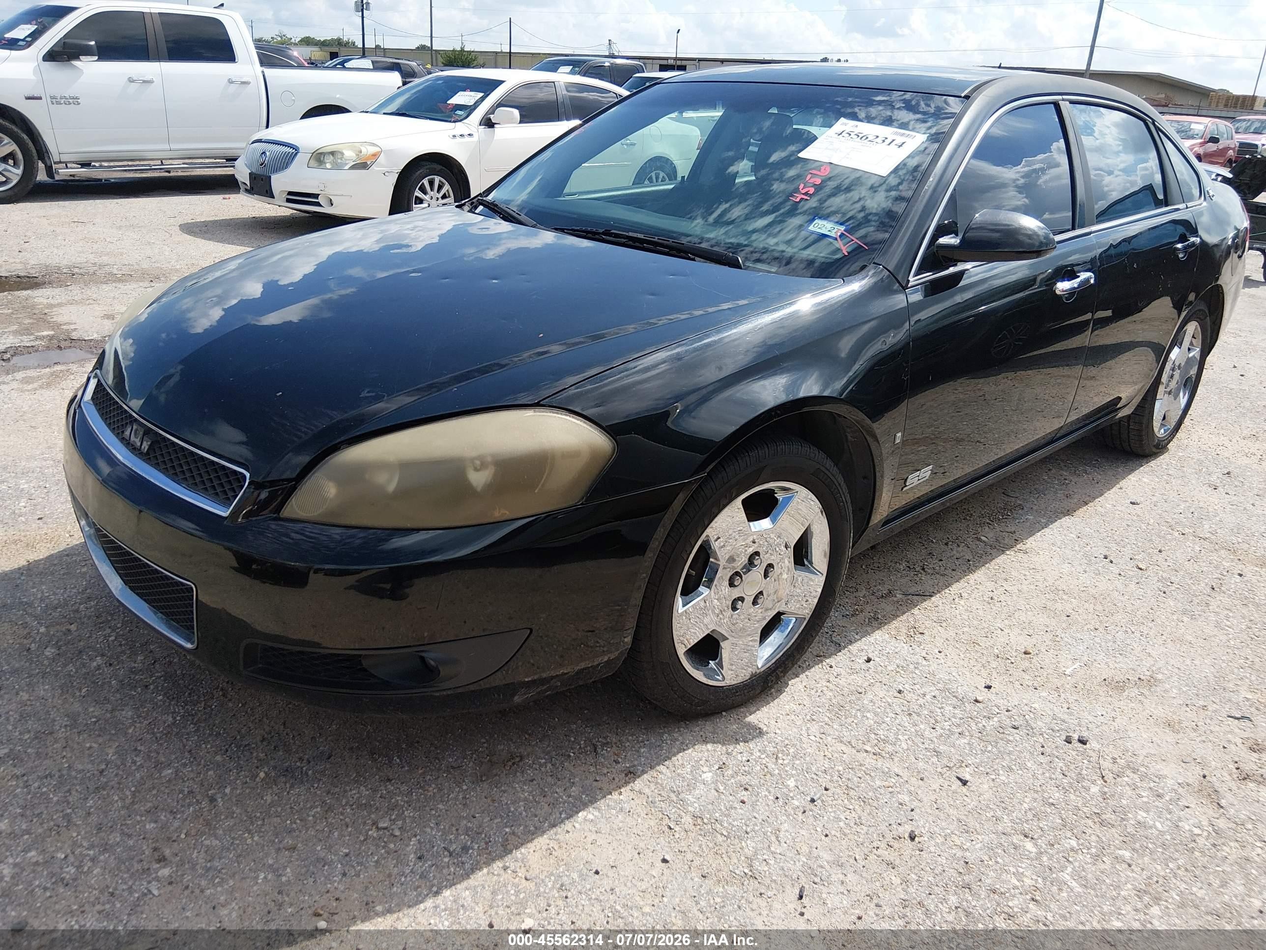 2008 Chevrolet Impala Ss Black vin: 2G1WD58C889168005