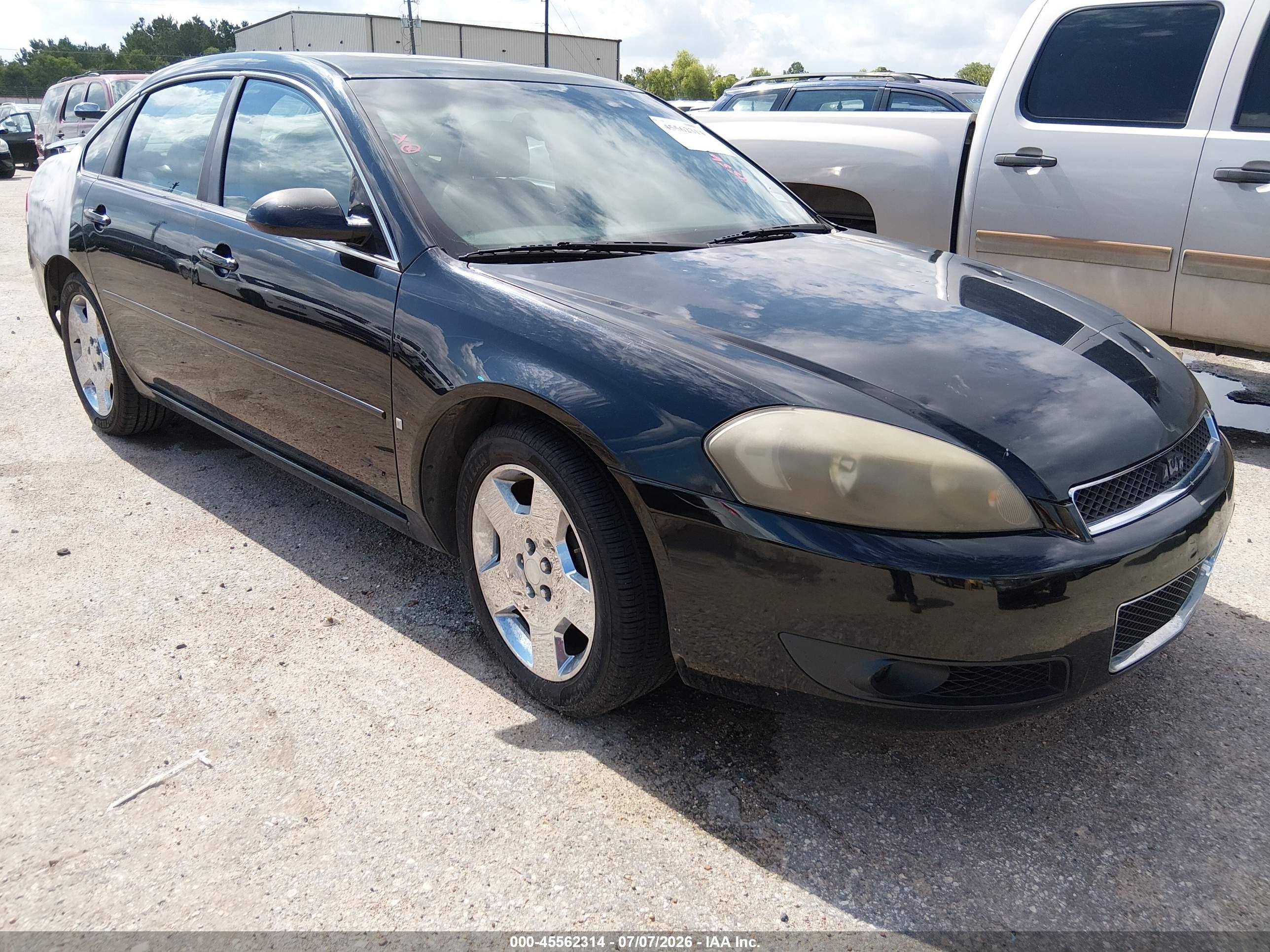 2008 Chevrolet Impala Ss Black vin: 2G1WD58C889168005